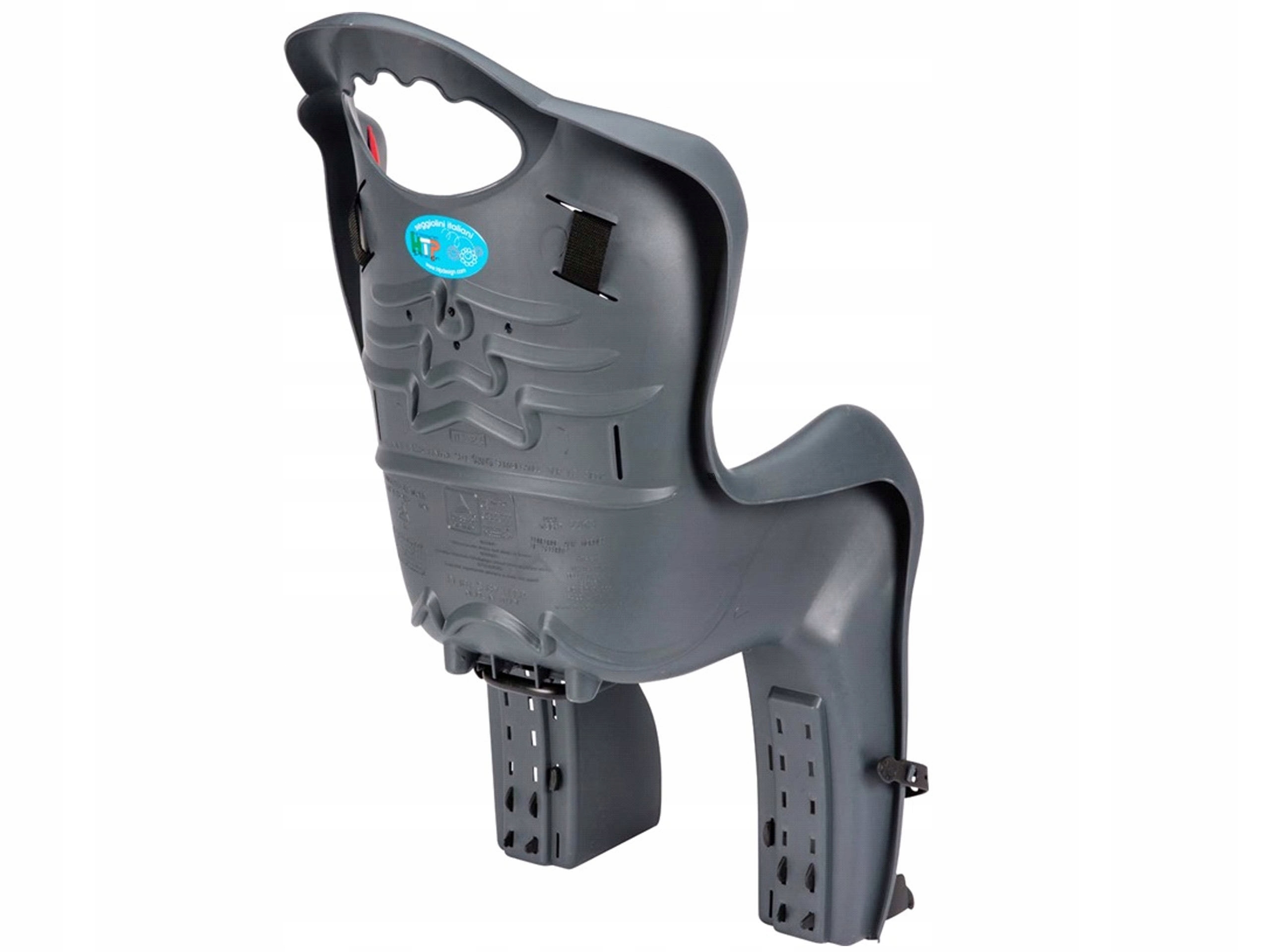 FOTELIK ROWEROWY DO RAMY ROWERA HTP NA RAMĘ DOWERU ELIBAS WŁOSKI SZARY Marka HTP Design