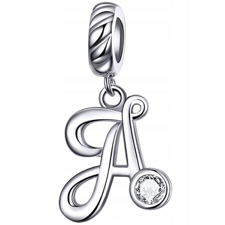 

Charms Koralik Bransoletki Litera A srebro pr.925