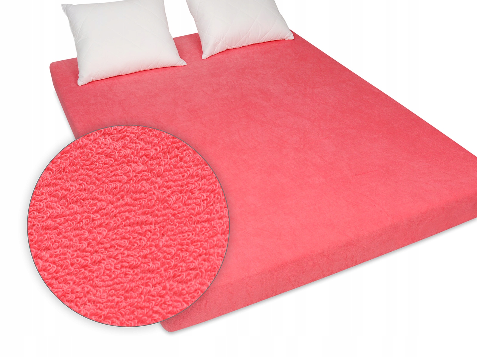 

Prześcieradło 200/200 cm malinowe bardzo grube