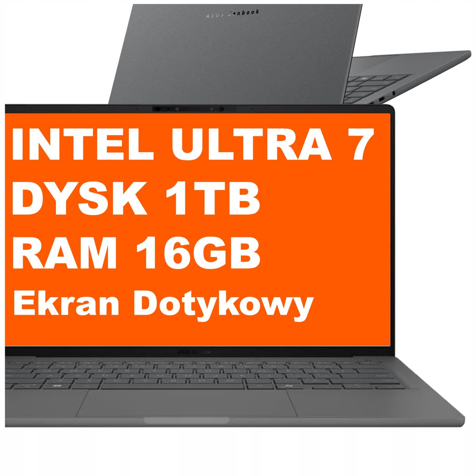 Asus Zenbook 14 UX3405CA Ultra 7 16GB 1TB Arc Wuxga Dotyk Win 11 Szary