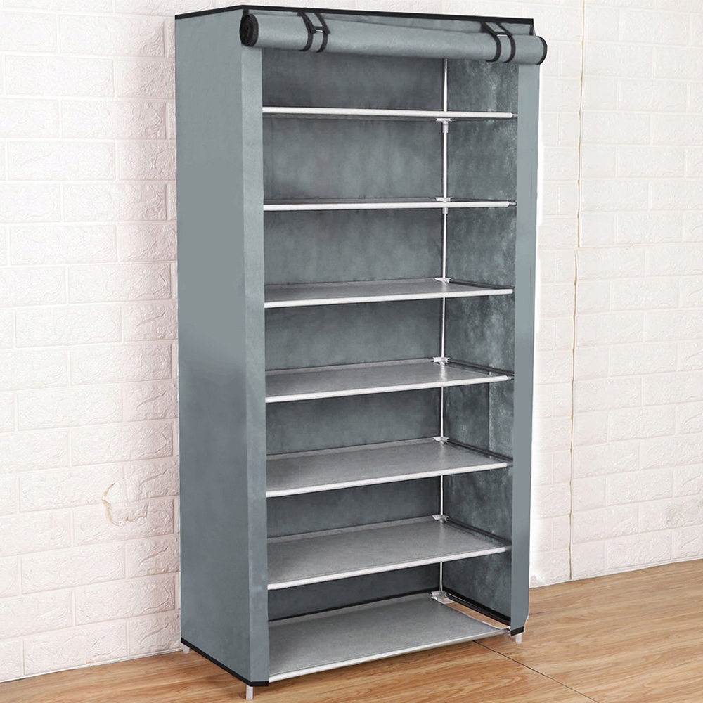 DUŻA SZAFA NA BUTY TEKSTYLNA SKŁADANA ORGANIZER GARDEROBA ANTRACYT 9X PÓŁKA Marka STERNHOFF