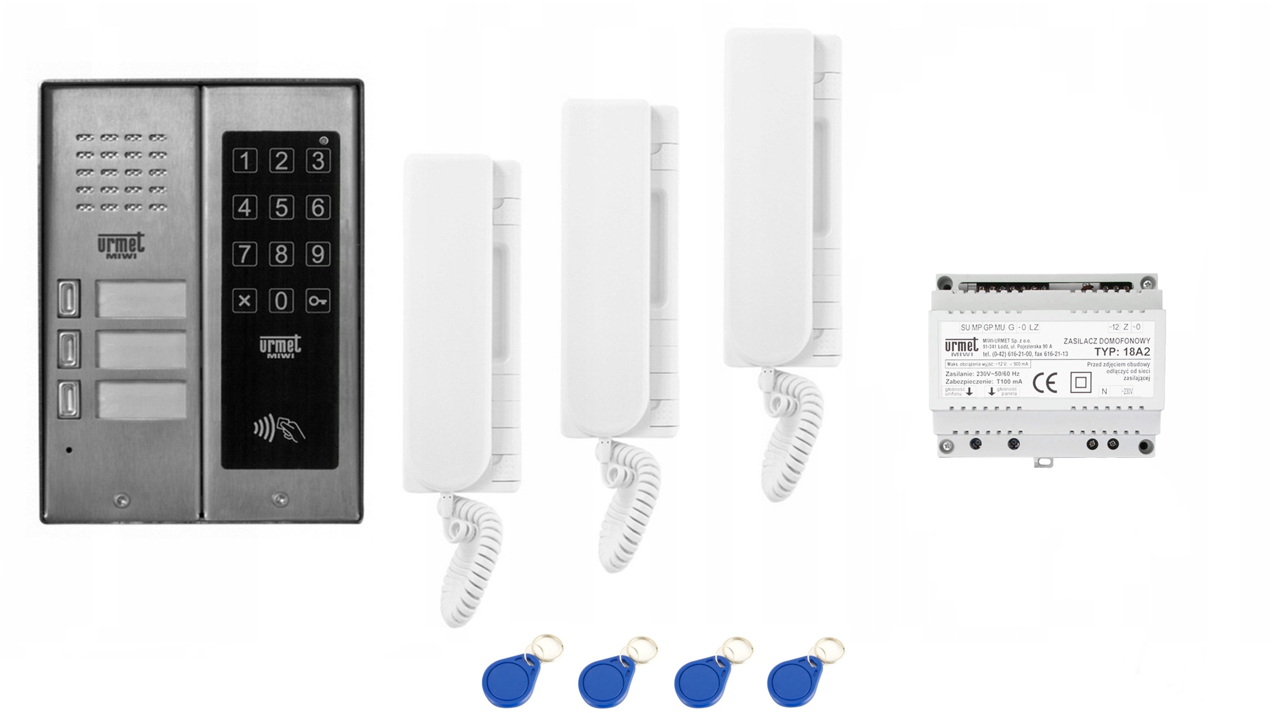 ZESTAW DOMOFONOWY DOMOFON URMET 5025/133-ZK-RF