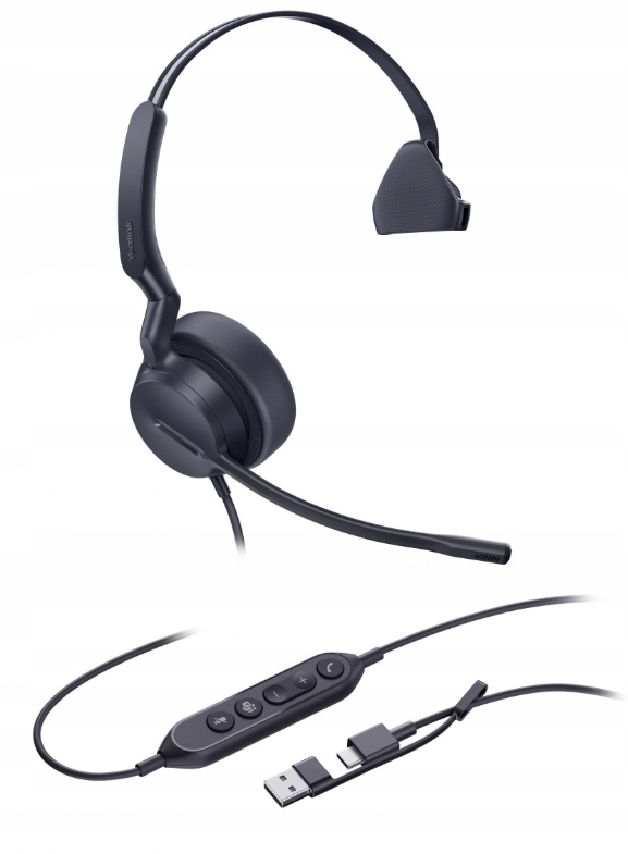 Yealink UH44 Mono Teams Usb-c/ A náhlavná súprava UH44MonoTeamsUSB-C/A