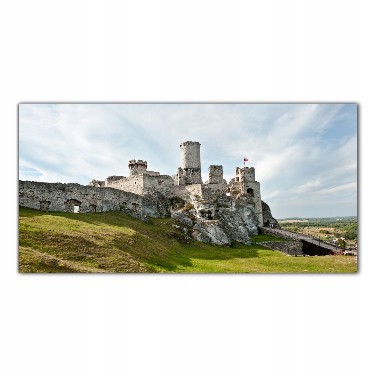 

Obraz na szkle Foto Zamek Ruiny Krajobraz 100x50