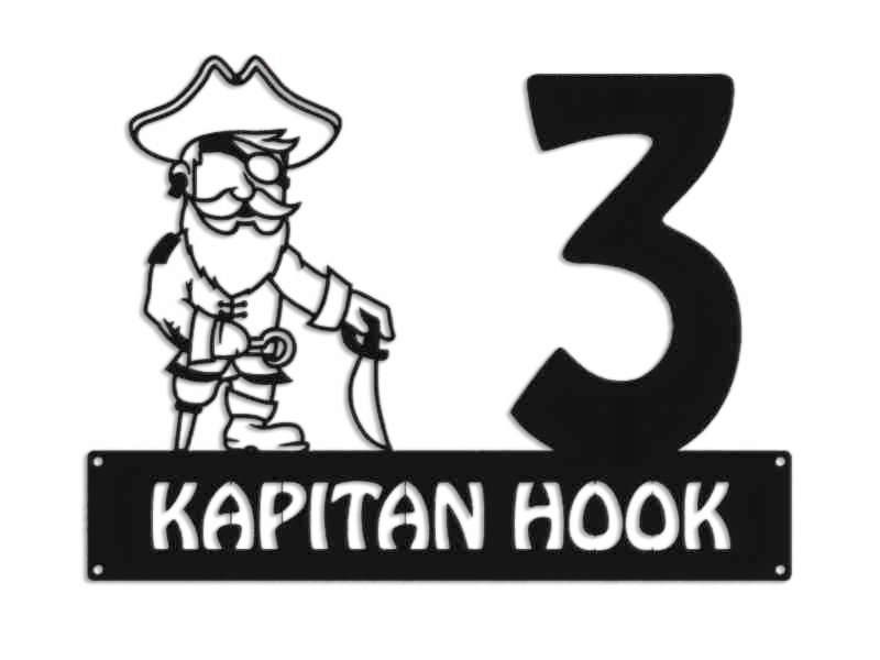 Číslo Na Dom 60 cm Tabuľa Adresa Ocel 2 mm Grafika 5729