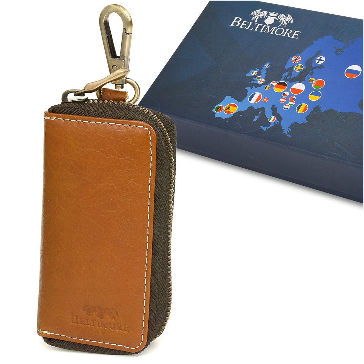 

Etui na klucze premium skórzane kluczówka portfel