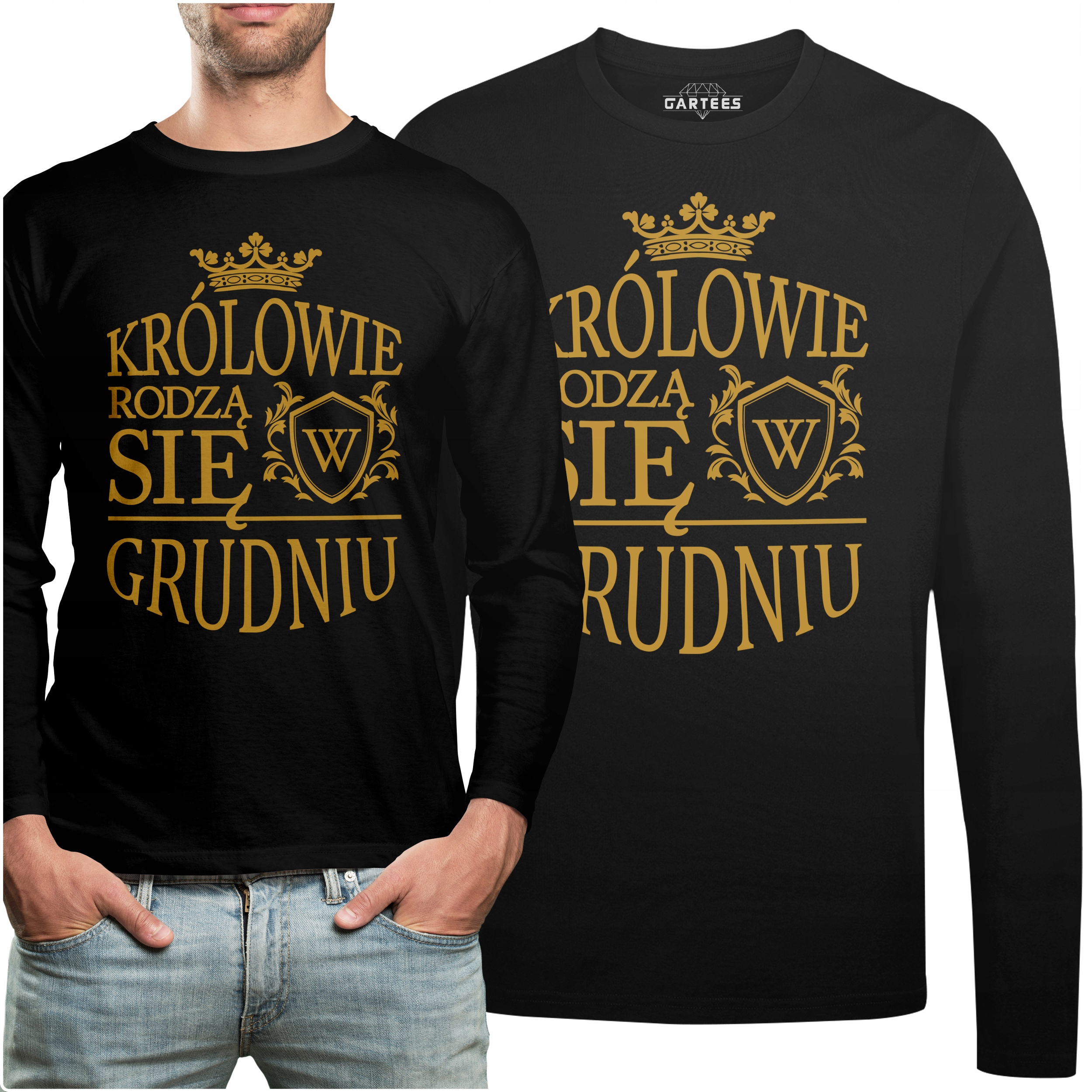 

Koszulka Long Królowie Rodzą Się W Grydniu Prezent