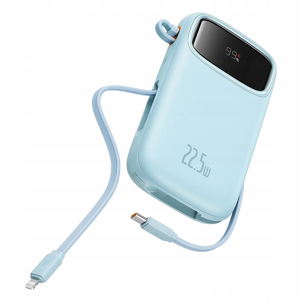 Baseus powerbank, 2× Usb-c, Usb, 22,5 20000 kabel Usb-c, 30 niebieski