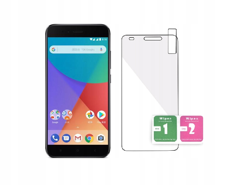 

Szkło Hartowane na LCD 9H Ochronne Xiaomi MI A1