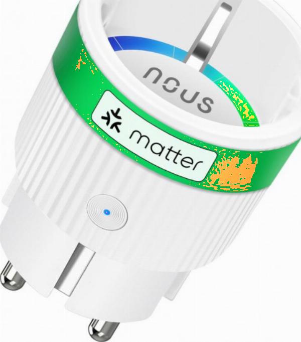 NOUS Matter Smart Gniazdko 16A 3840W Kompatybilne z Alexa Google Home — miniatura 9