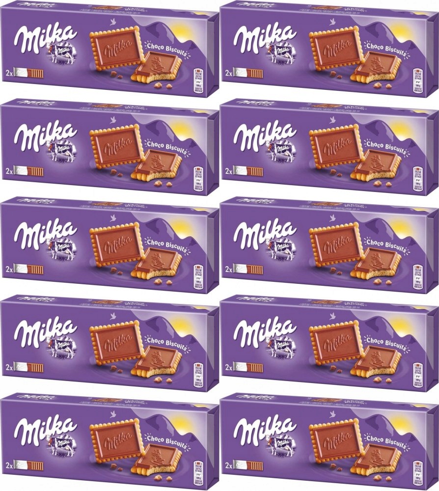 Ciastka Milka Choco ciastka, herbatniki z czekoladą mleczną 150g x10