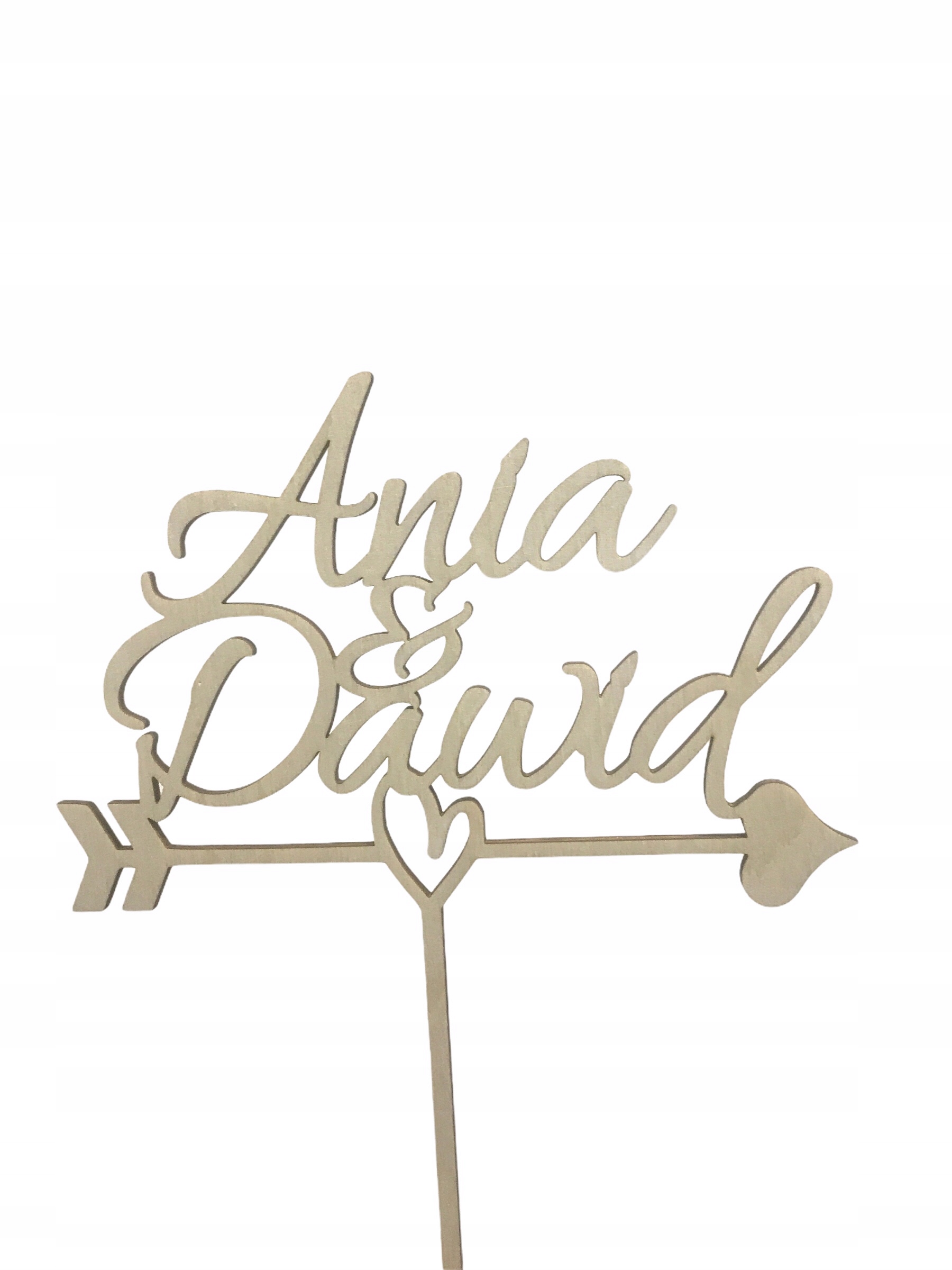 TOPPER toper IMIONA NA TORT WESELNY PARA MŁODA