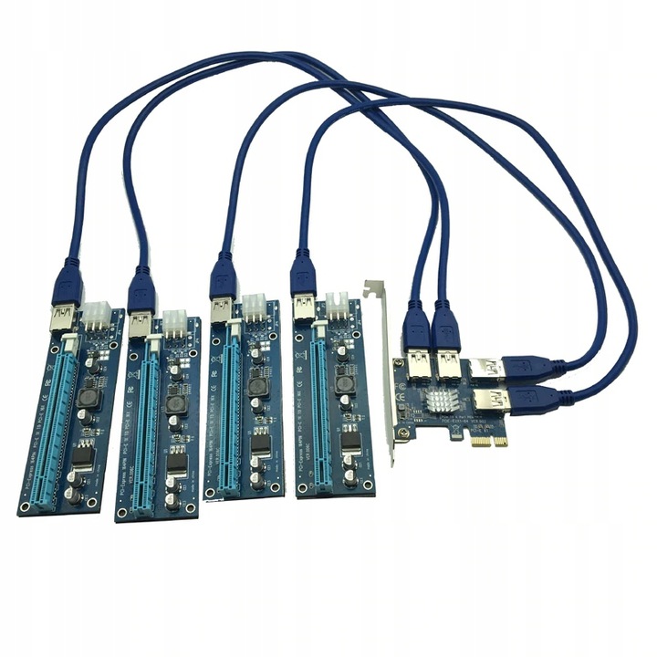 PCI-E 1x-4X Riser адаптер USB 3.0 модель RISER SPLITTER