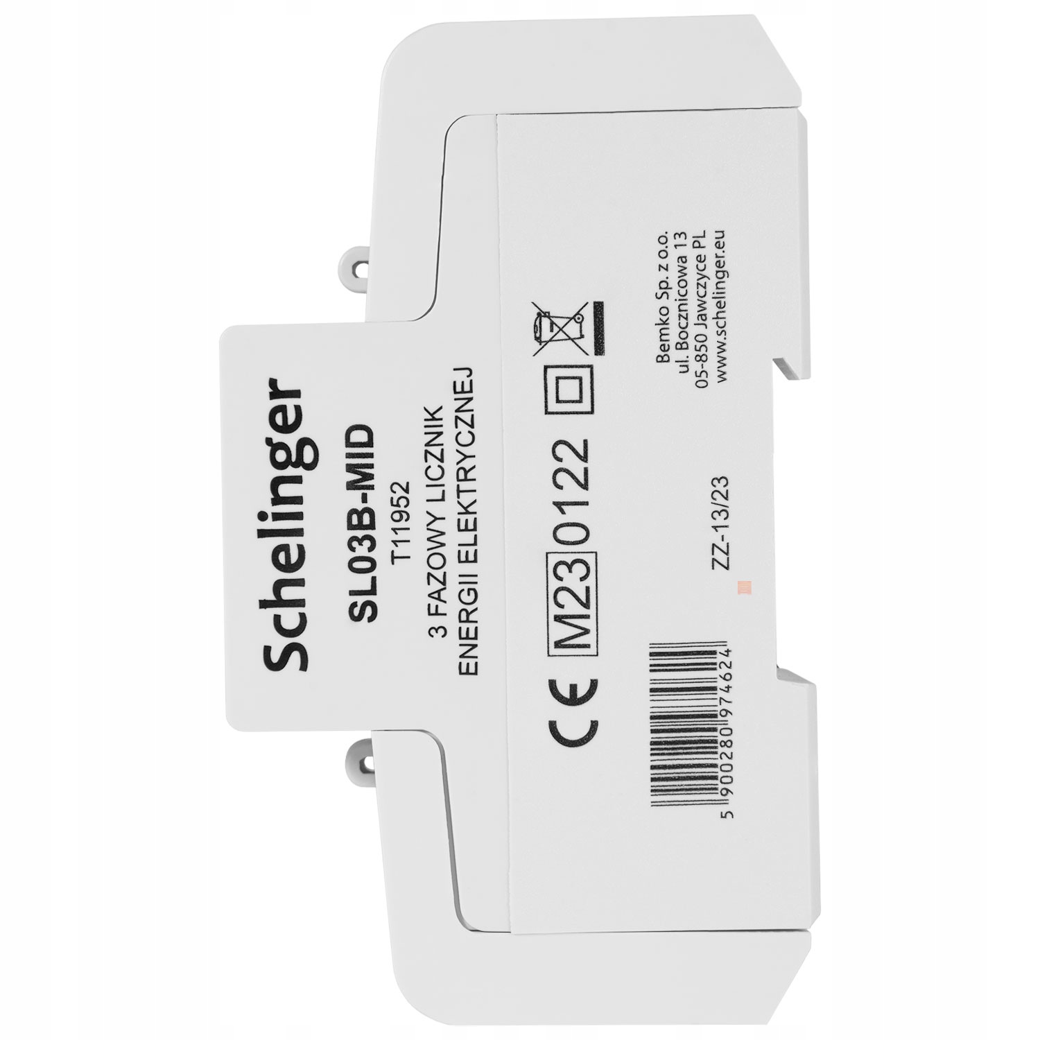 Licznik Schelinger 230 V IP20 100 A Kolor biały