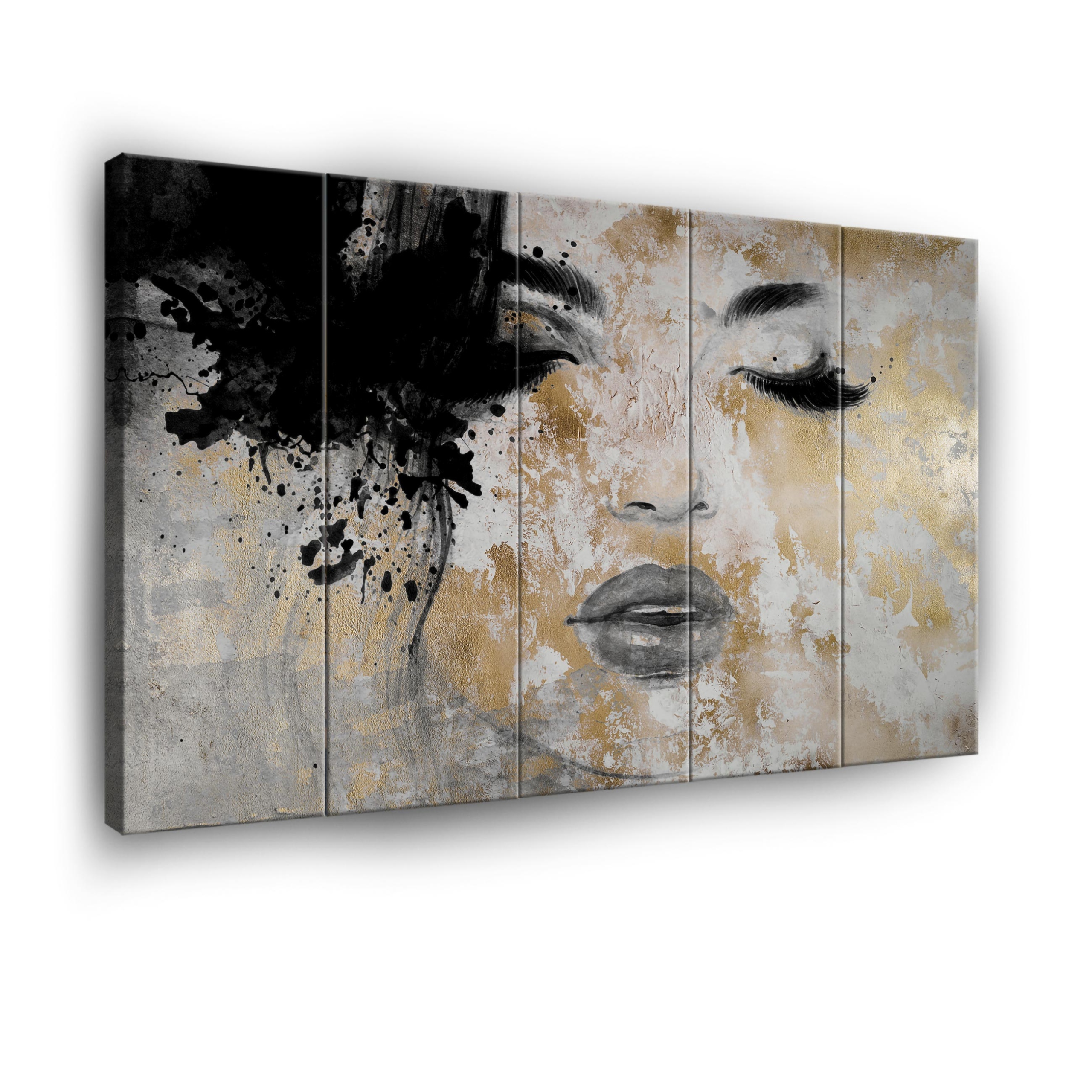 Obraz Žena Tvár Na Plátne Stenu 5 Častí Spálňa Obývacia Izba 150x100