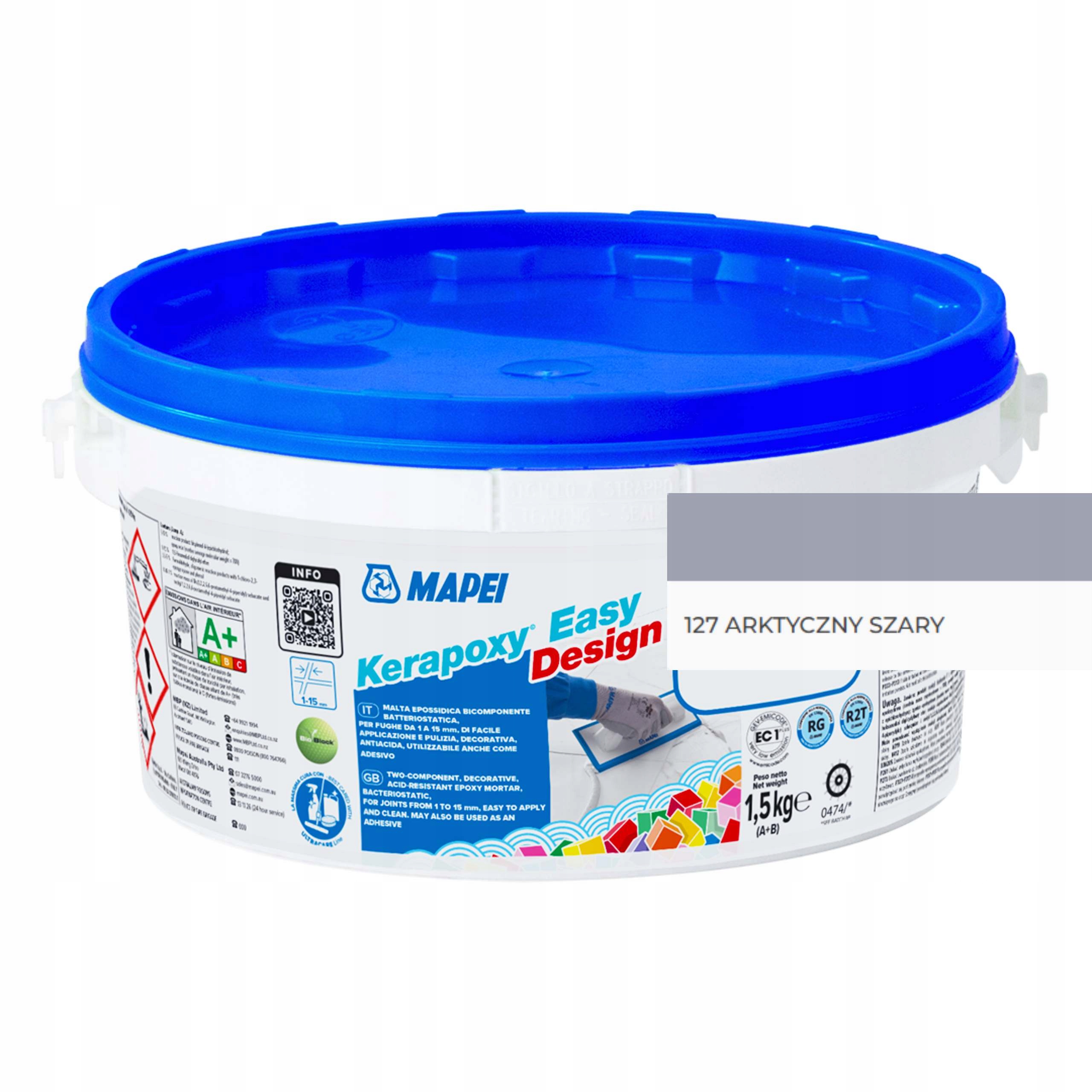 Mapei Fuga Epoksydowa Kerapoxy Easy Design 1,5 kg 127 Szary Arktyczny