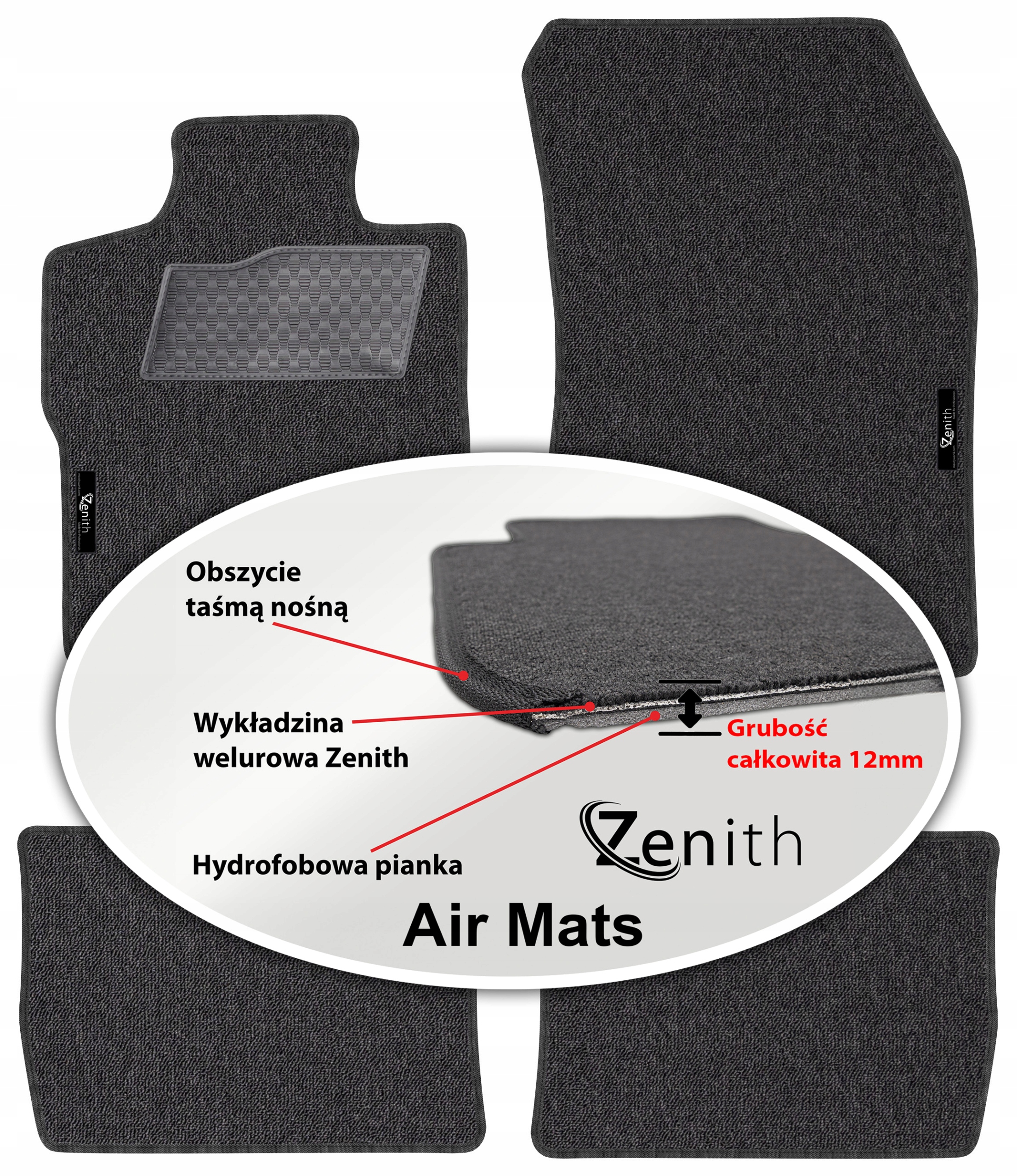 Citroen C5 X (E43 Eic) od roku 2022. Velúrové koberčeky do auta Zenith Air Mats