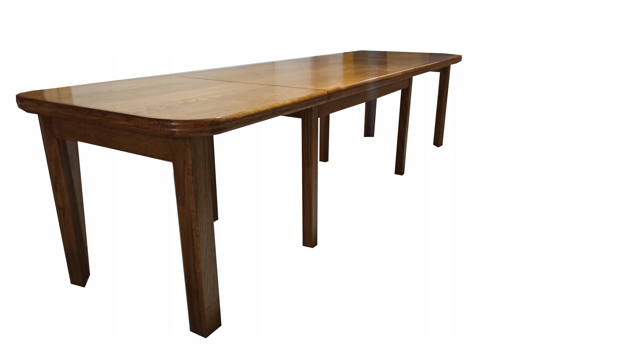 Stół dębowy rozkładany 90×155-315 cm Kształt blatu prostokątny