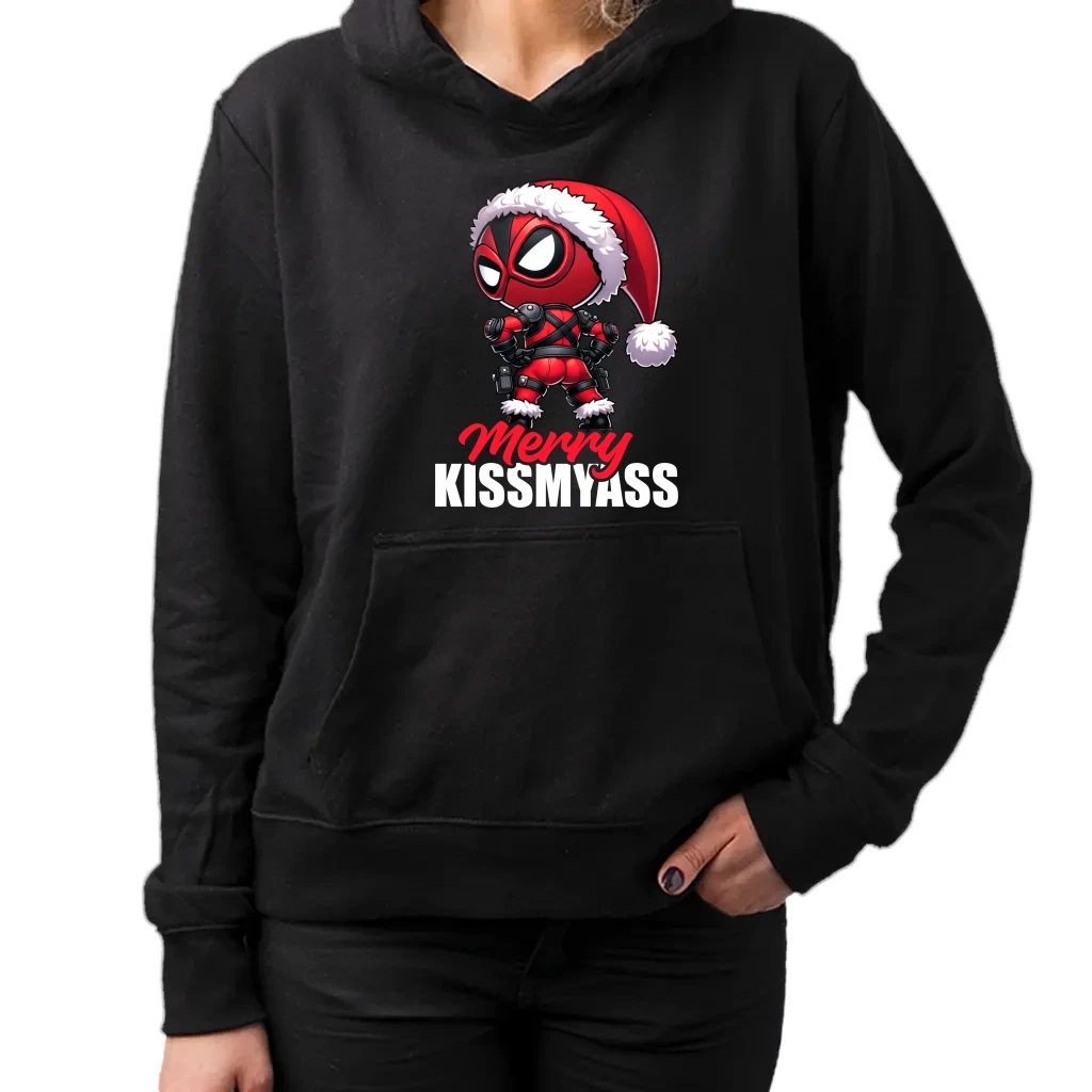 Merry Kissmyass mikina s potiskem dárek pro ni XL