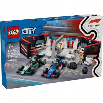 Lego City 60444 Garáž a bolidy Mercedes-AMG a Alpine