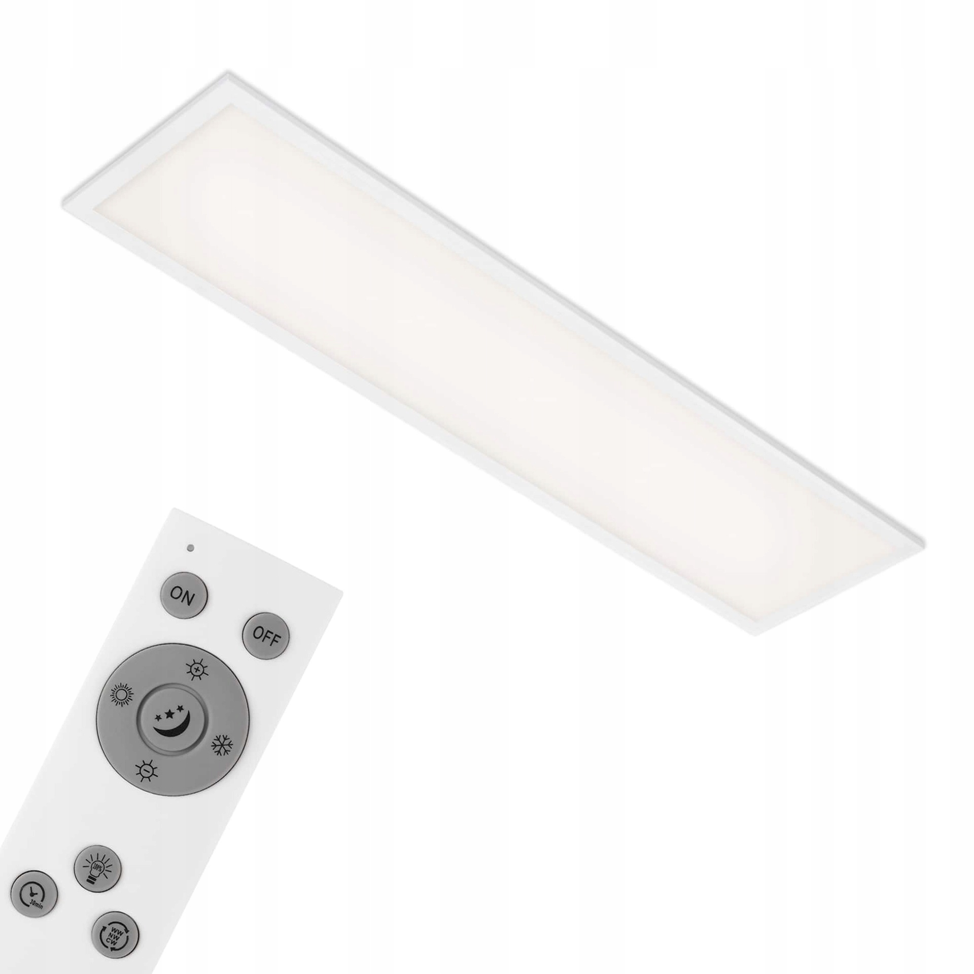 Briloner Piatto Led panel 100cm, Cct, 2200lm, 24W, diaľkové ovládanie, biely
