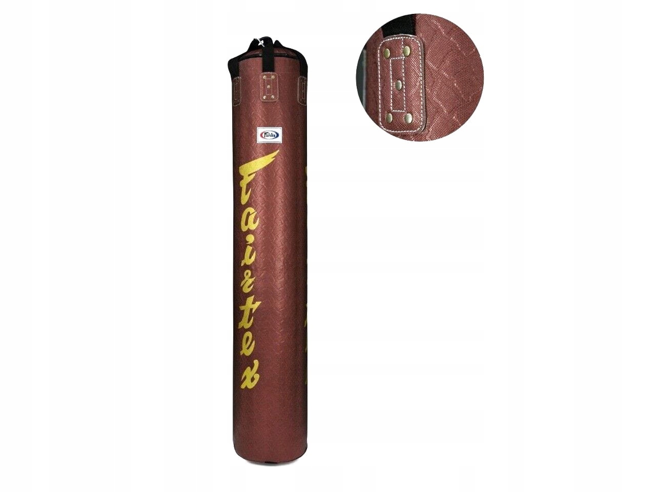 Worek bokserski Fairtex HB6PY 180xØ35cm skora weza czerwony pusty