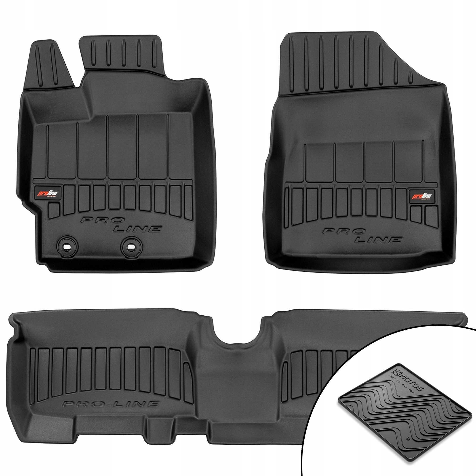 3D gumové koberce Toyota Yaris II 2005-2011 rohož bonus