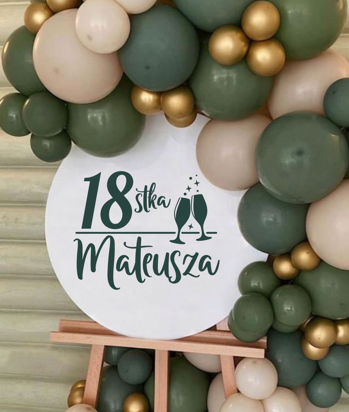 Naklejka dekoracja urodziny jubileusz 18 30LUSTRO Kod producenta OK003