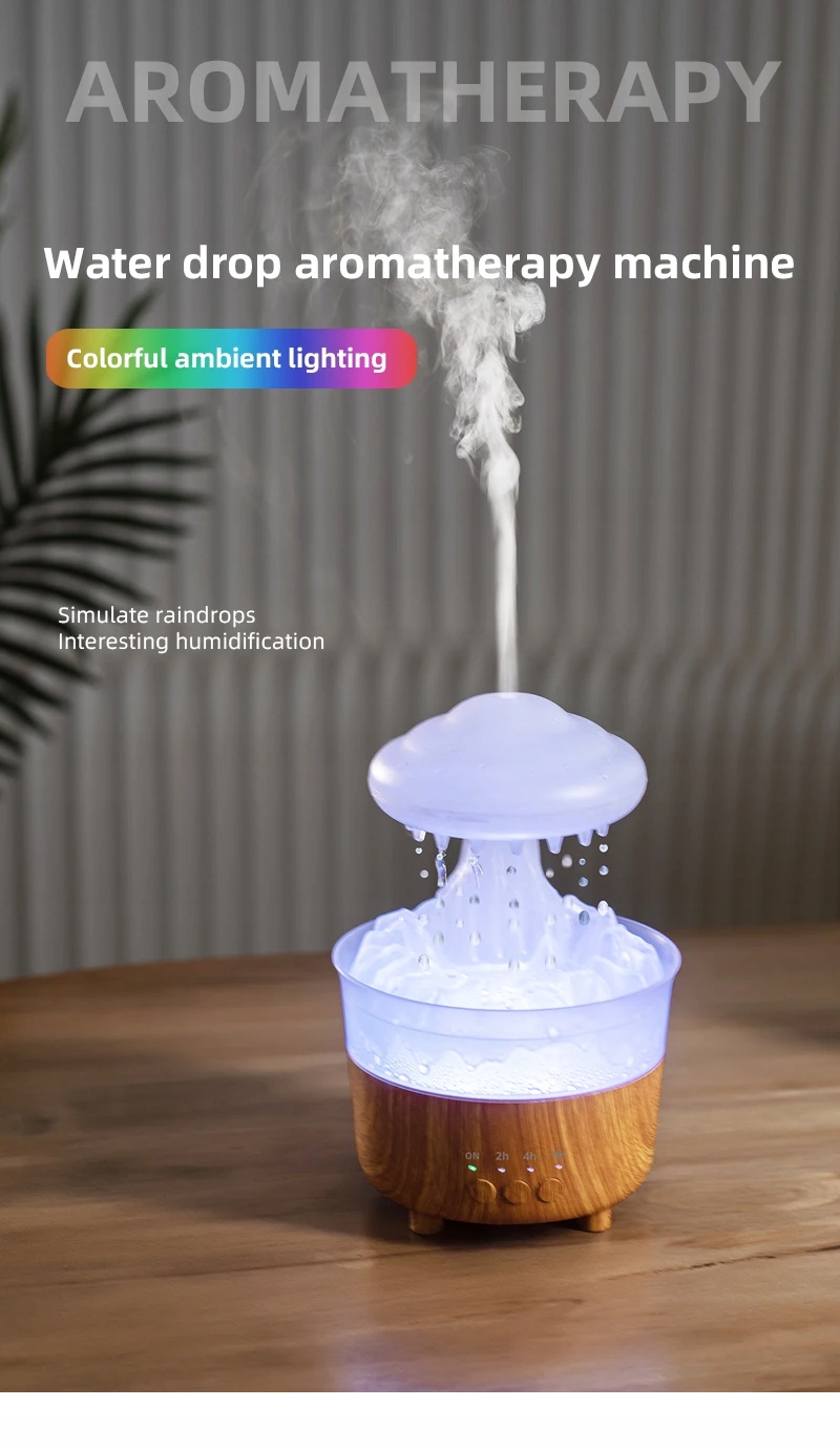 Desktop Rain Cloud Humidifier Relaxing Aromatherapy Lamp Small Night Light Kod producenta jiayur