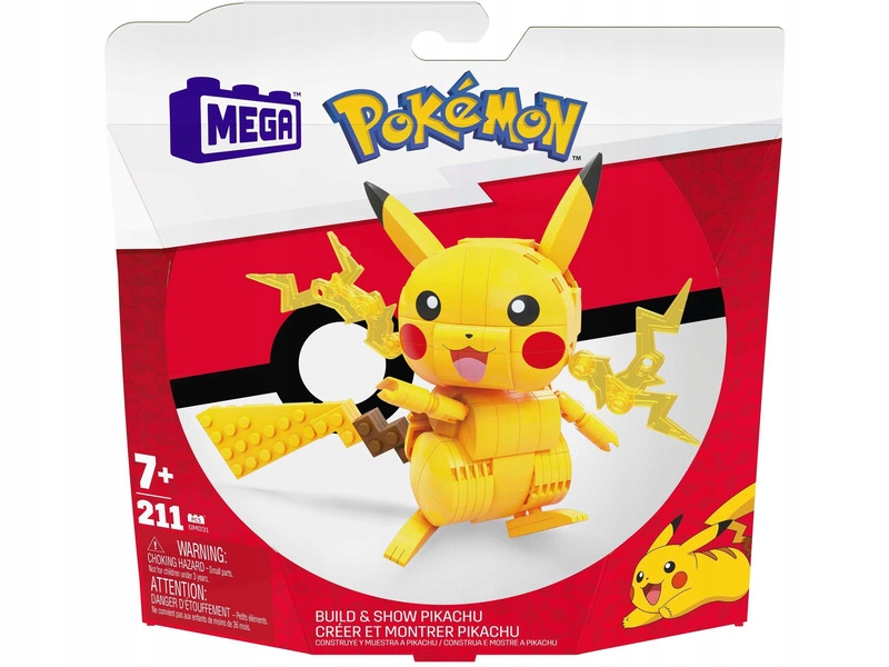 

Klocki plastikowe Pokemon Pikachu GMD31