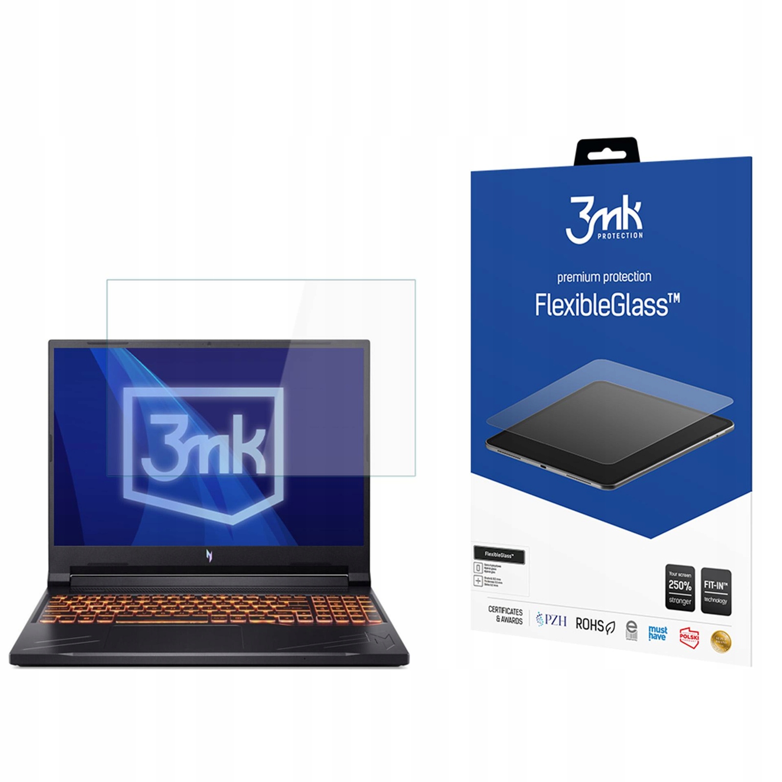 Sklo pro Acer Nitro V 16 ANV16-41 up to 17" 3mk FlexibleGlass