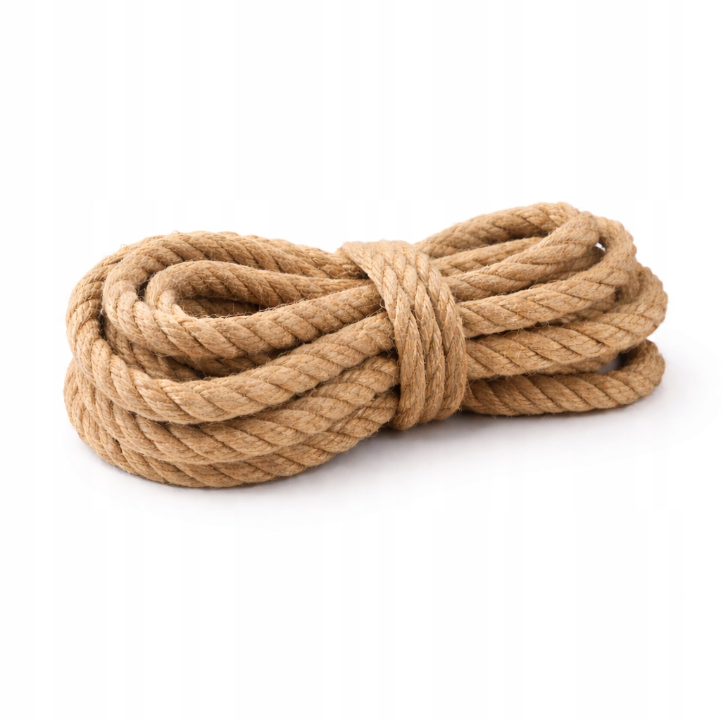 Jutové lano 12 mm 80 m přírodní, silné, ekologické, pro Diy zahradu