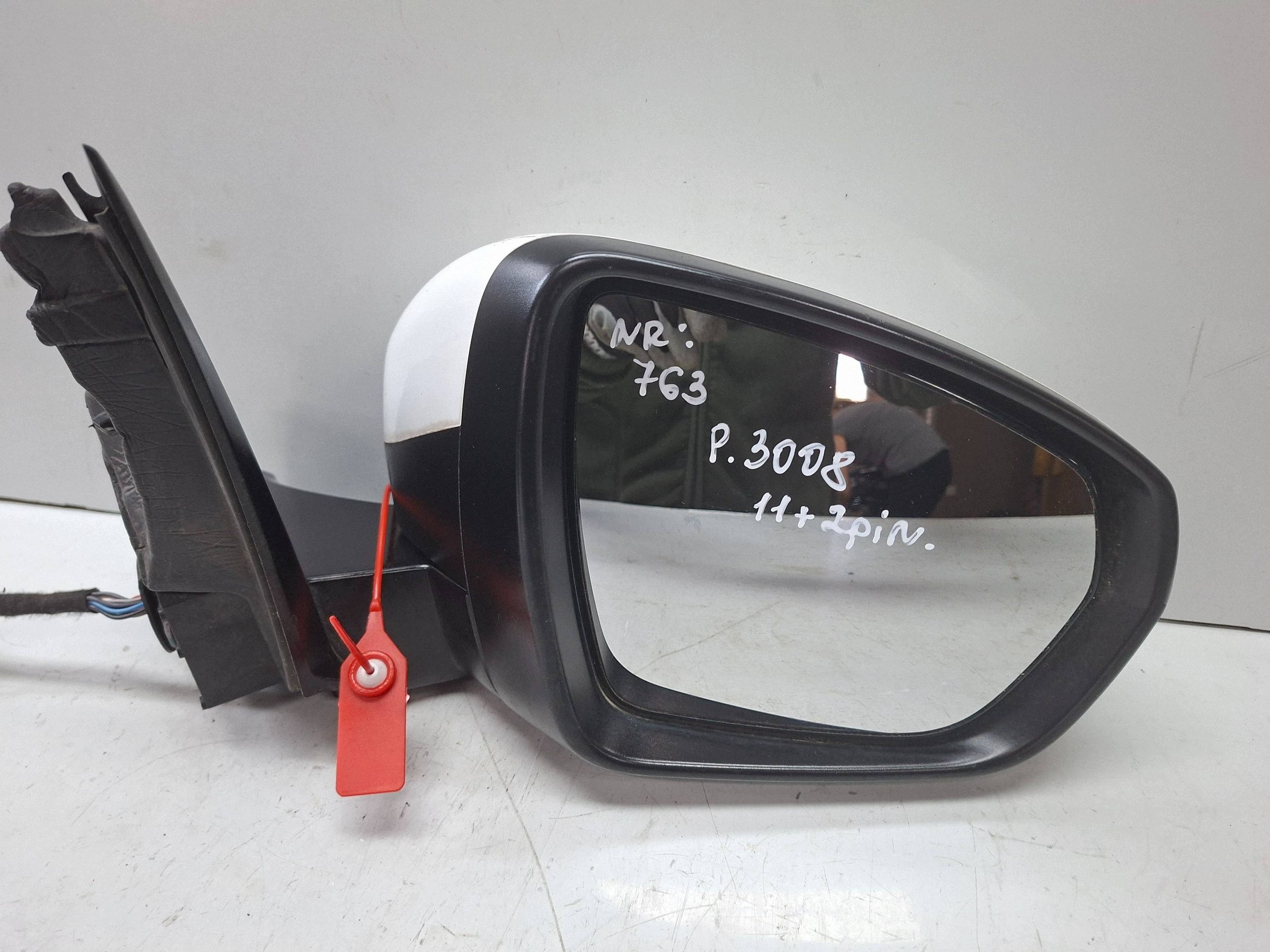 mirror right 13 PIN PEUGEOT 3008 II 2016