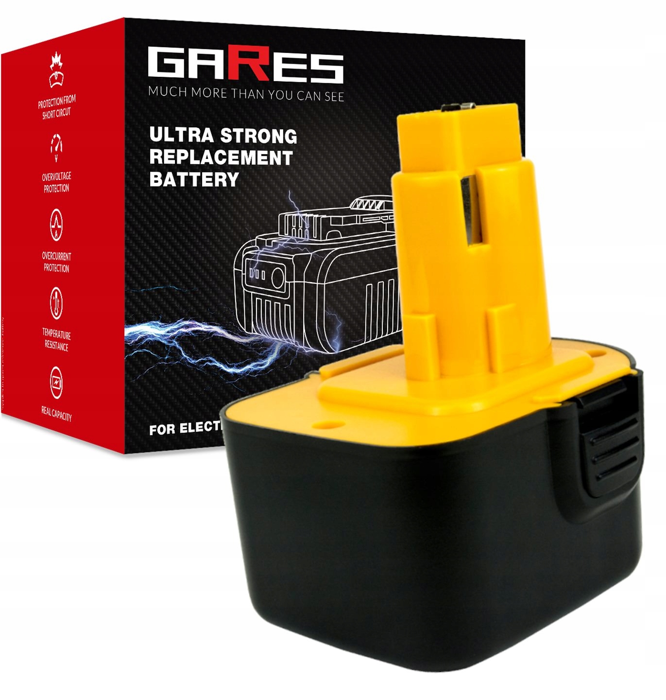 Akumulátor pro Dewalt DC727KA-B2 DW980 DW979K-2 3Ah 12V