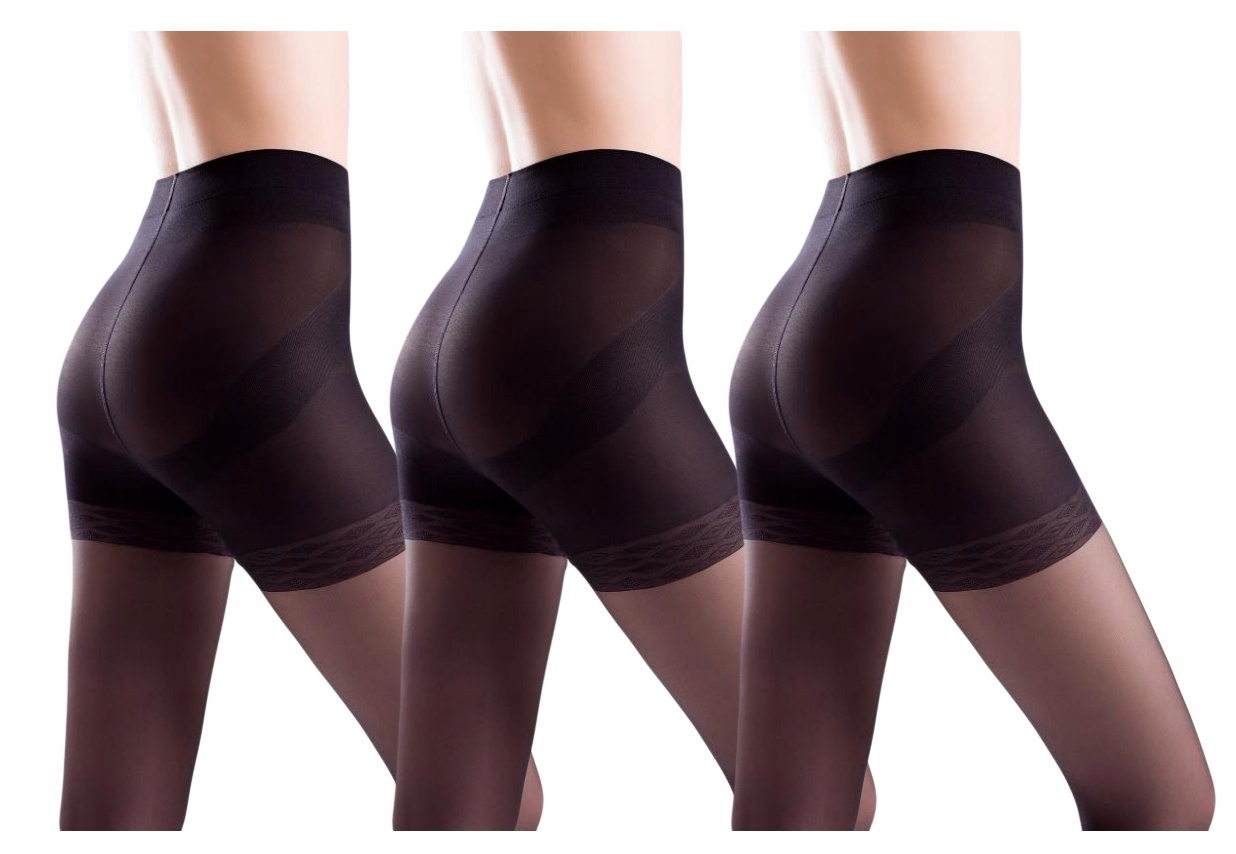 

Wyszczuplające Rajstopy Push-up zestaw 3-pak