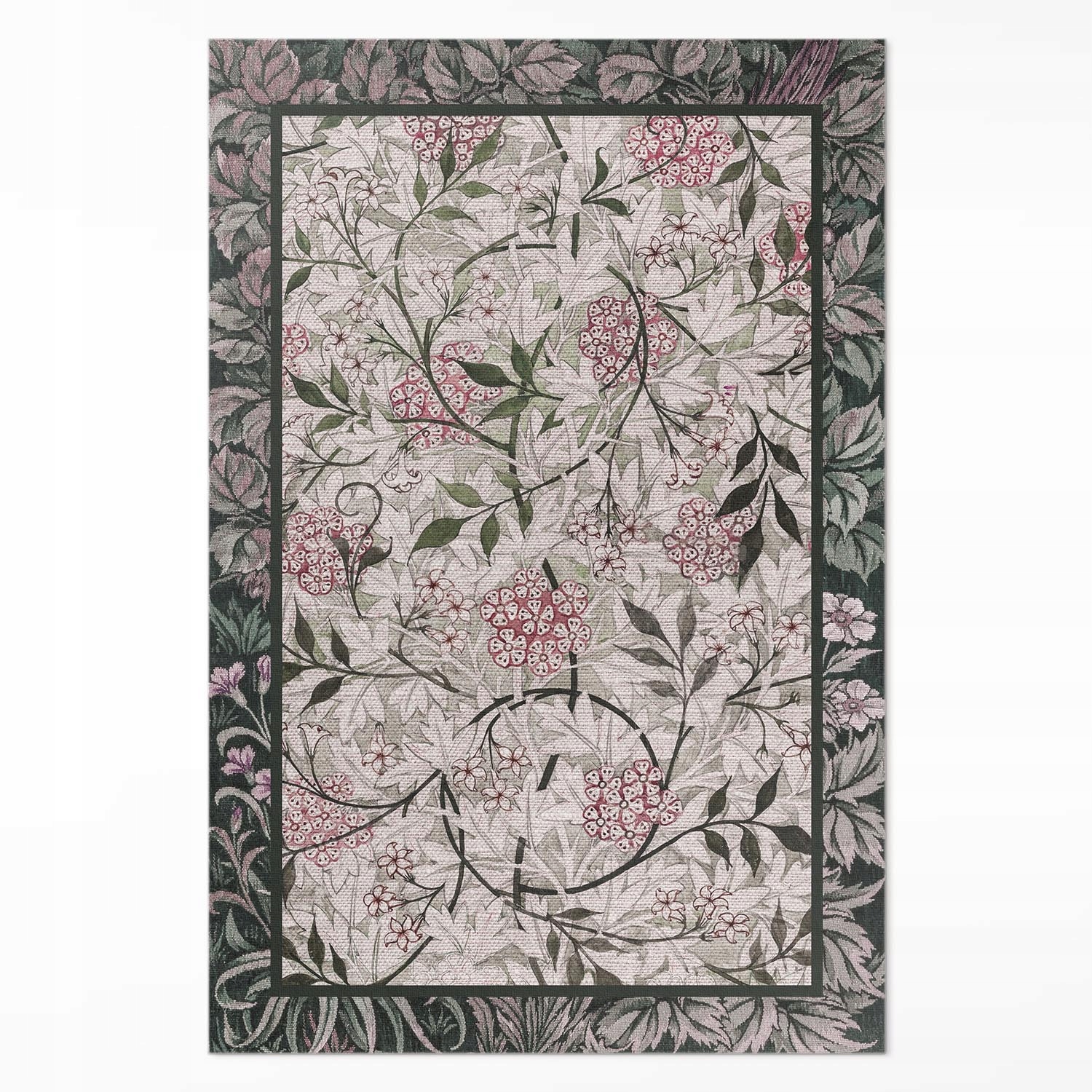 Vinylový koberec do kancelárie Rozmer: 100 x 150 cm Jazmínový náčrt William Morris