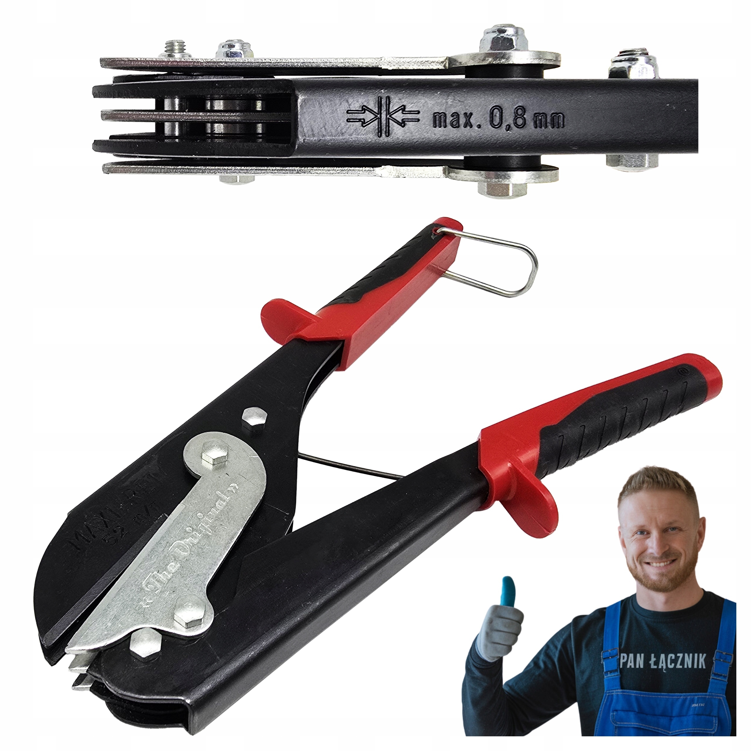 Kleště na spojování trubek Vroubkovačka na mufování Zesílená Jouanel 52 mm