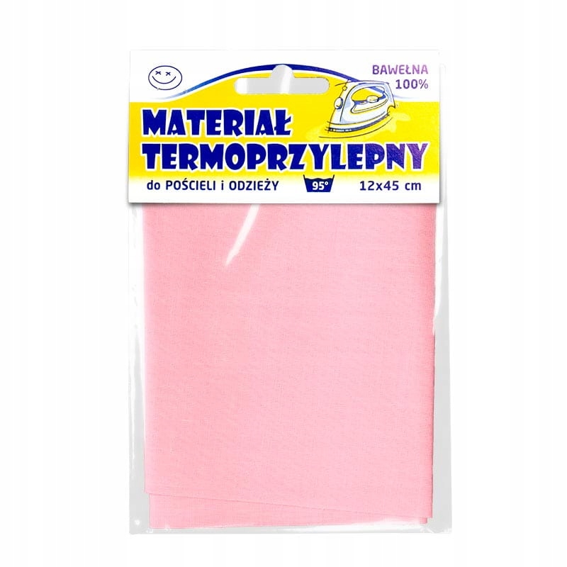 Materiał bawełniany termoprzylepny 07 Różowy