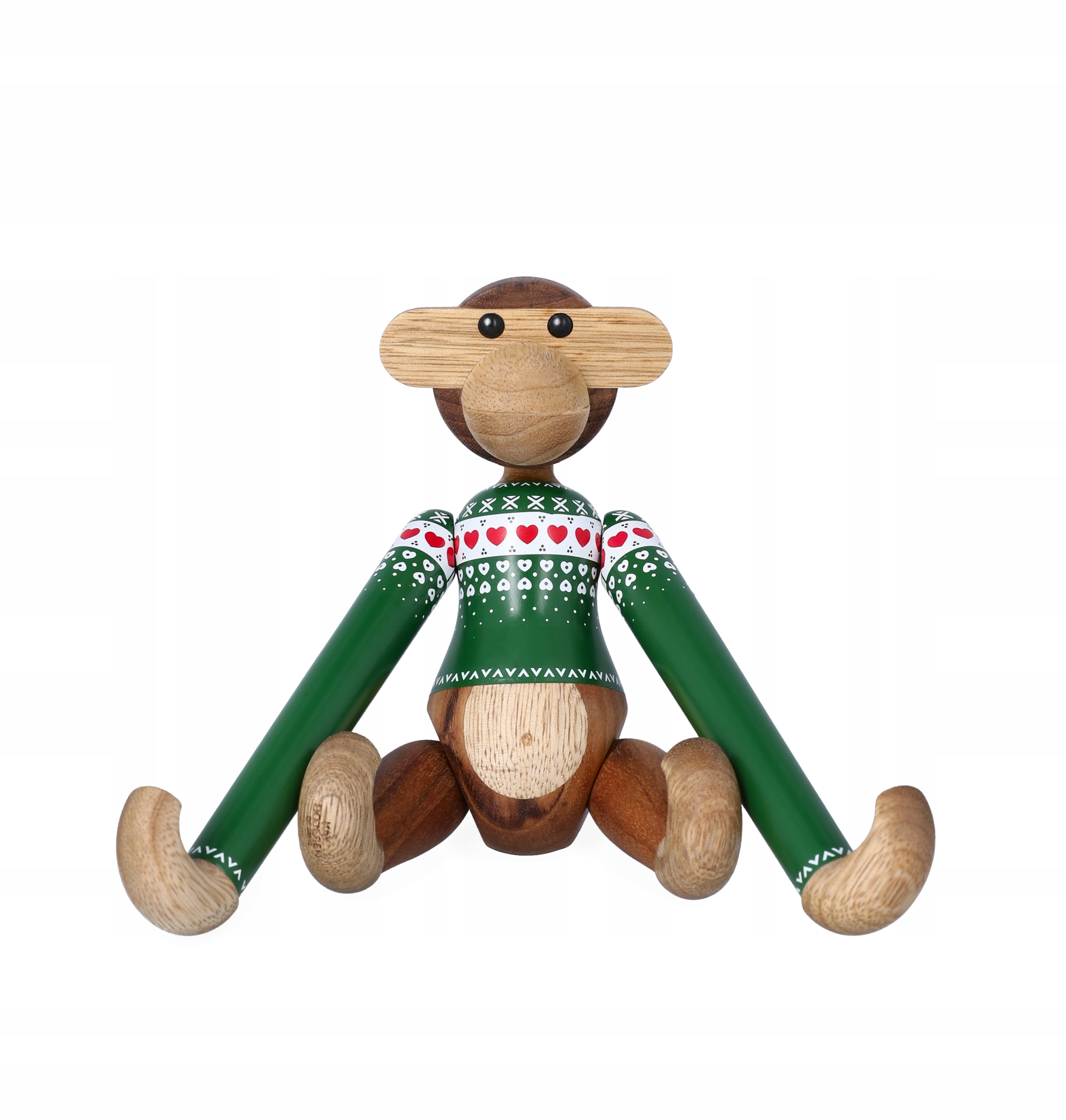 Kay Bojesen Monkey Drevená opička Zelená/Vianočná edícia 2025