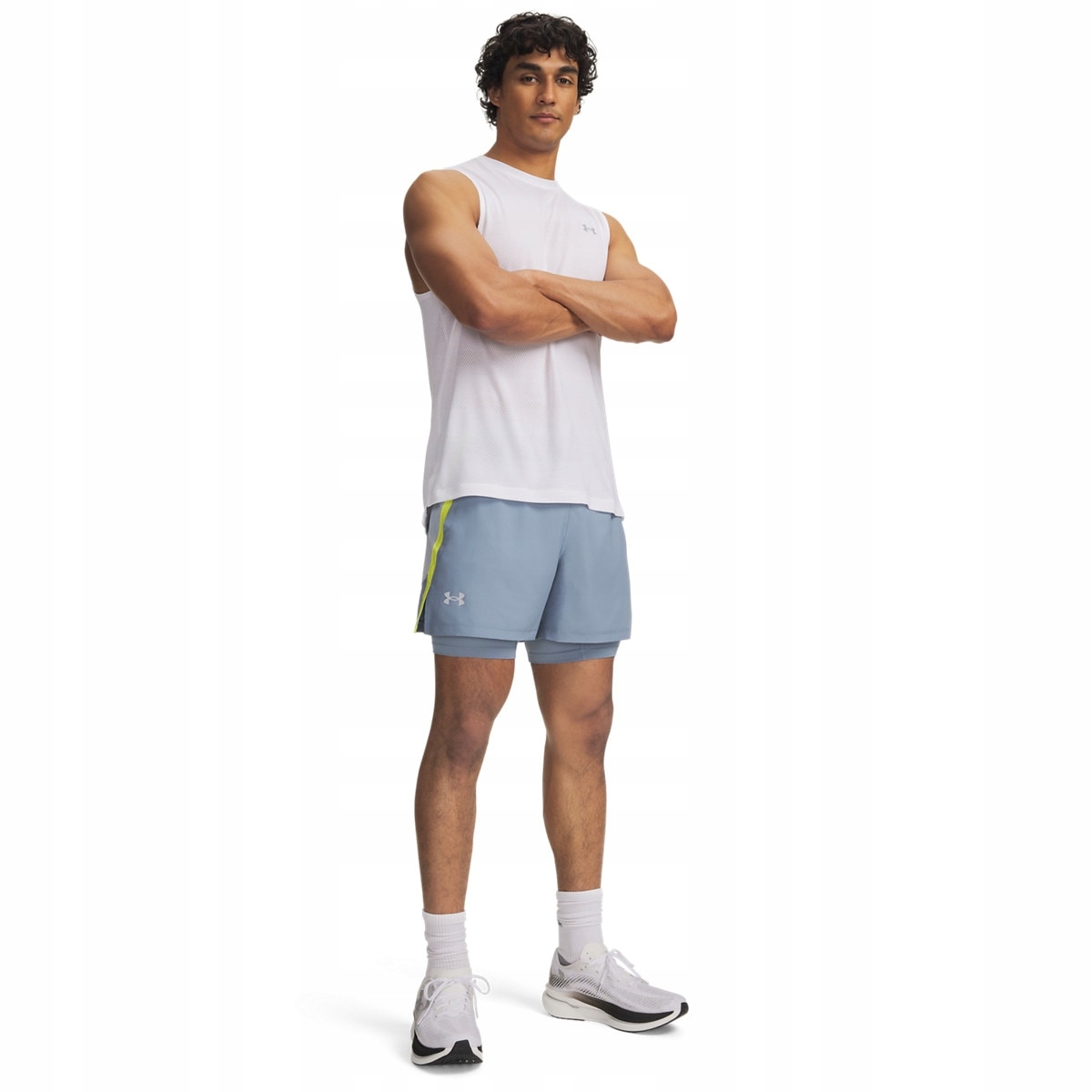 Męskie spodenki do biegania Under Armour Ua Launch 5 2-in-1 Short S