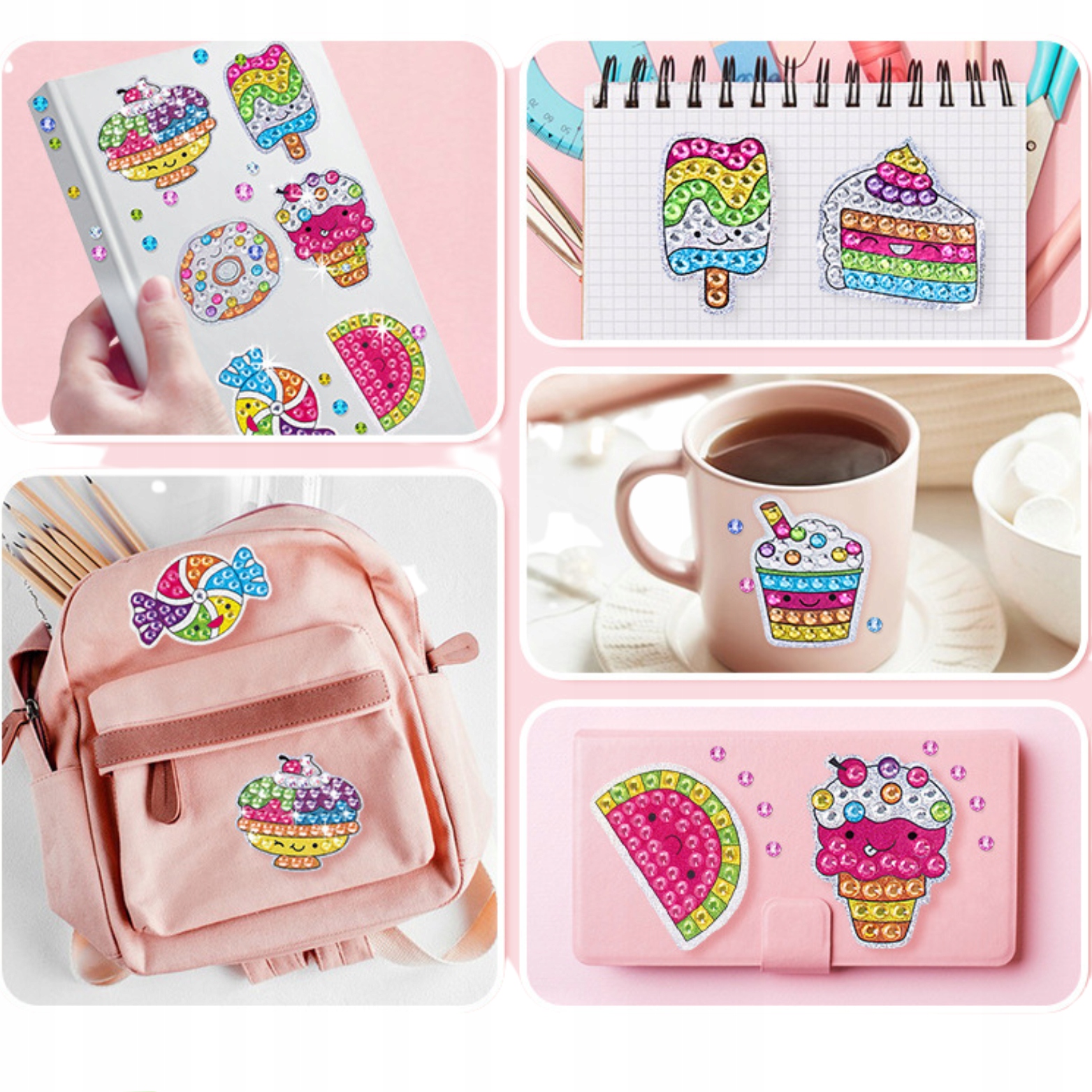 HAFT DIAMENTOWY 5D 1000 DIAMENT 12 OBRAZKÓW KOSMOS Wiek dziecka 3 lata +