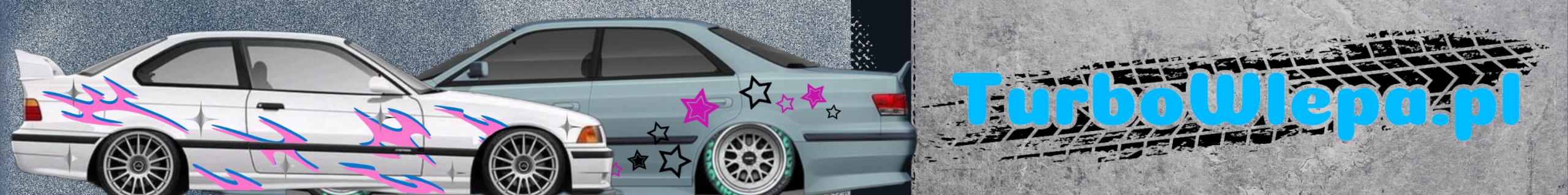 2xNaklejka GRAFIKA NA SAMOCHÓD okleina CAŁE AUTO JDM livery KOLORY Producent Turbo Wlepa