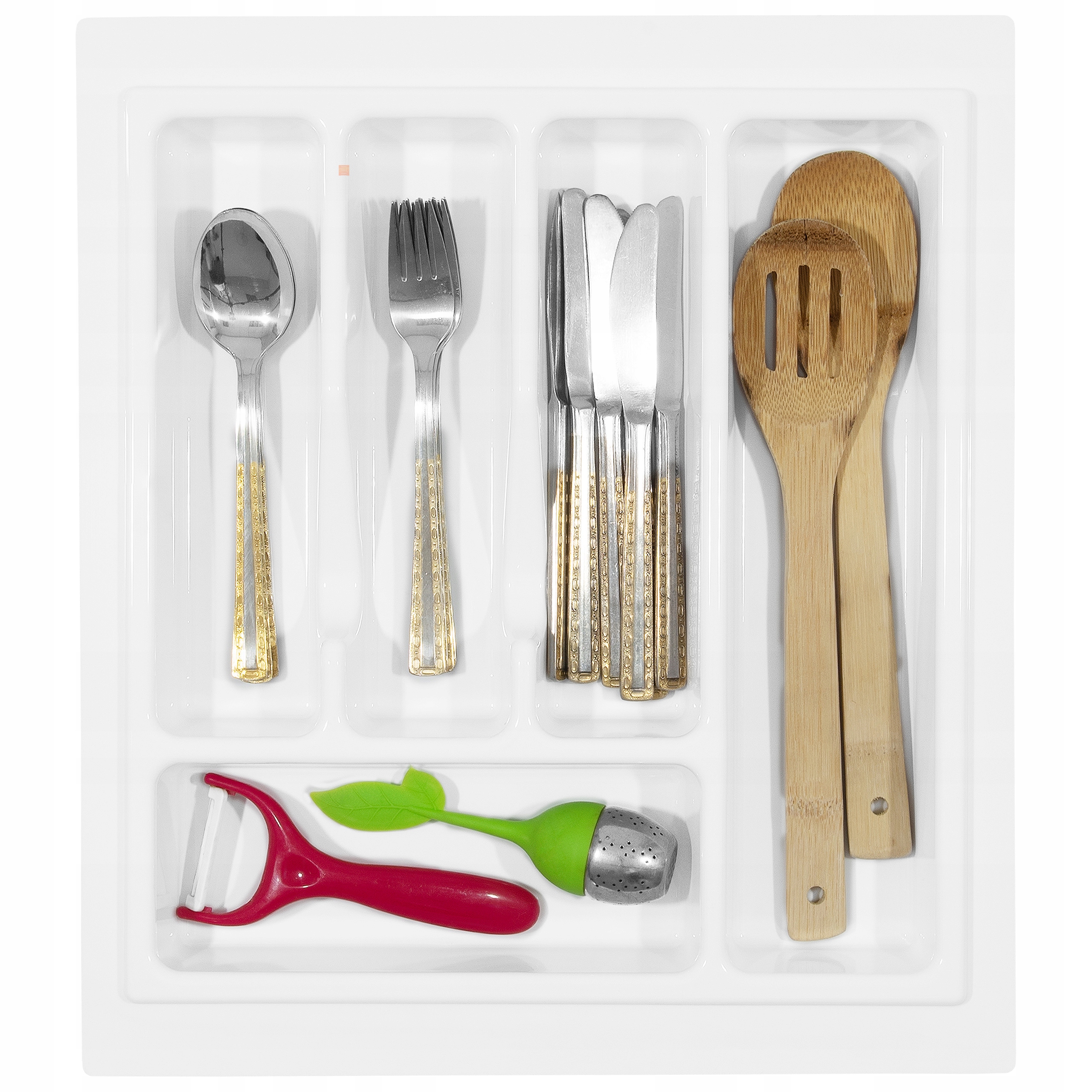 Wkład na sztućce do szuflady 45/43 STANDARD Biały