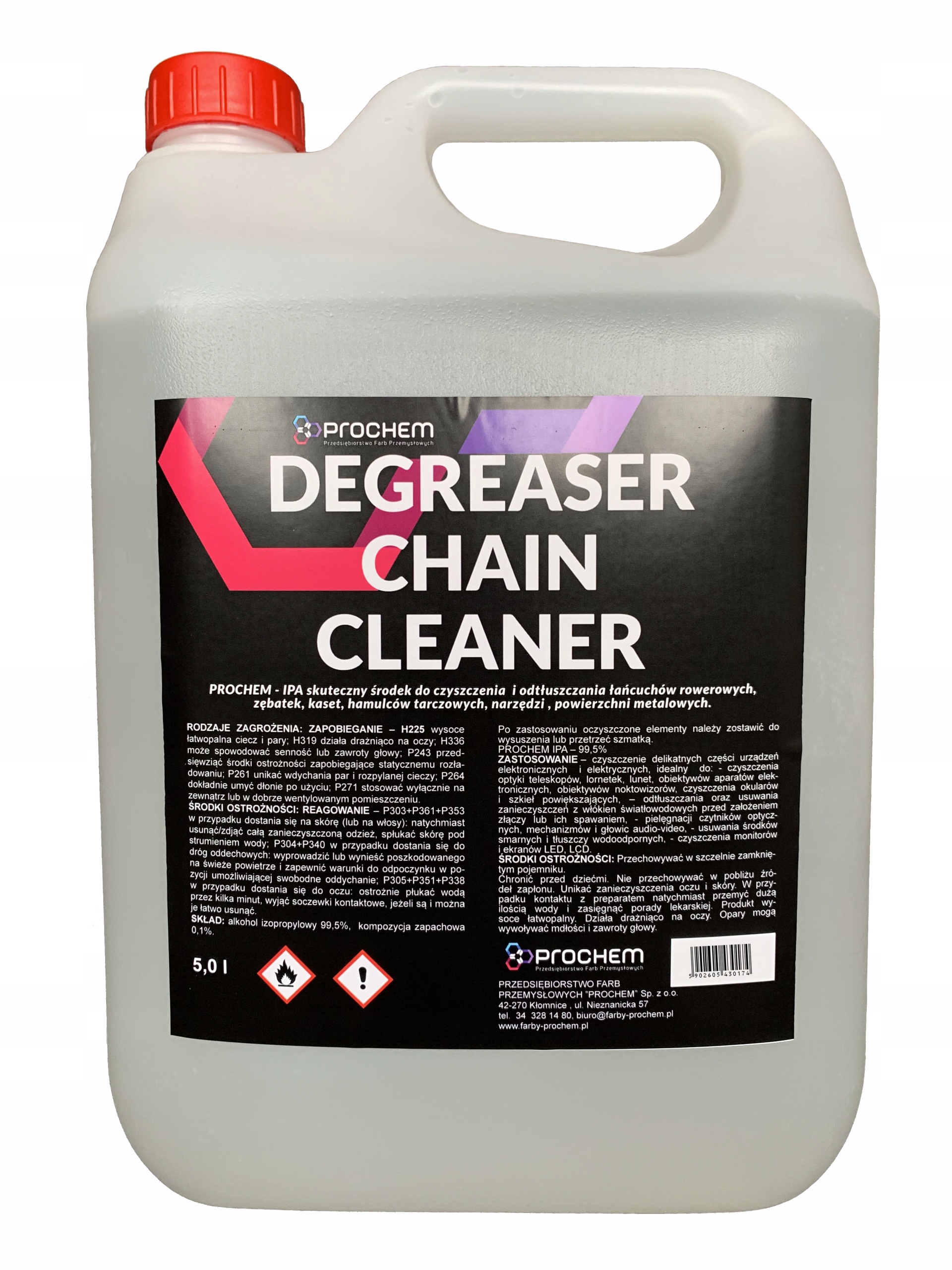 PROCHEM IPA 5L 99% Alkohol Izopropylowy 5L