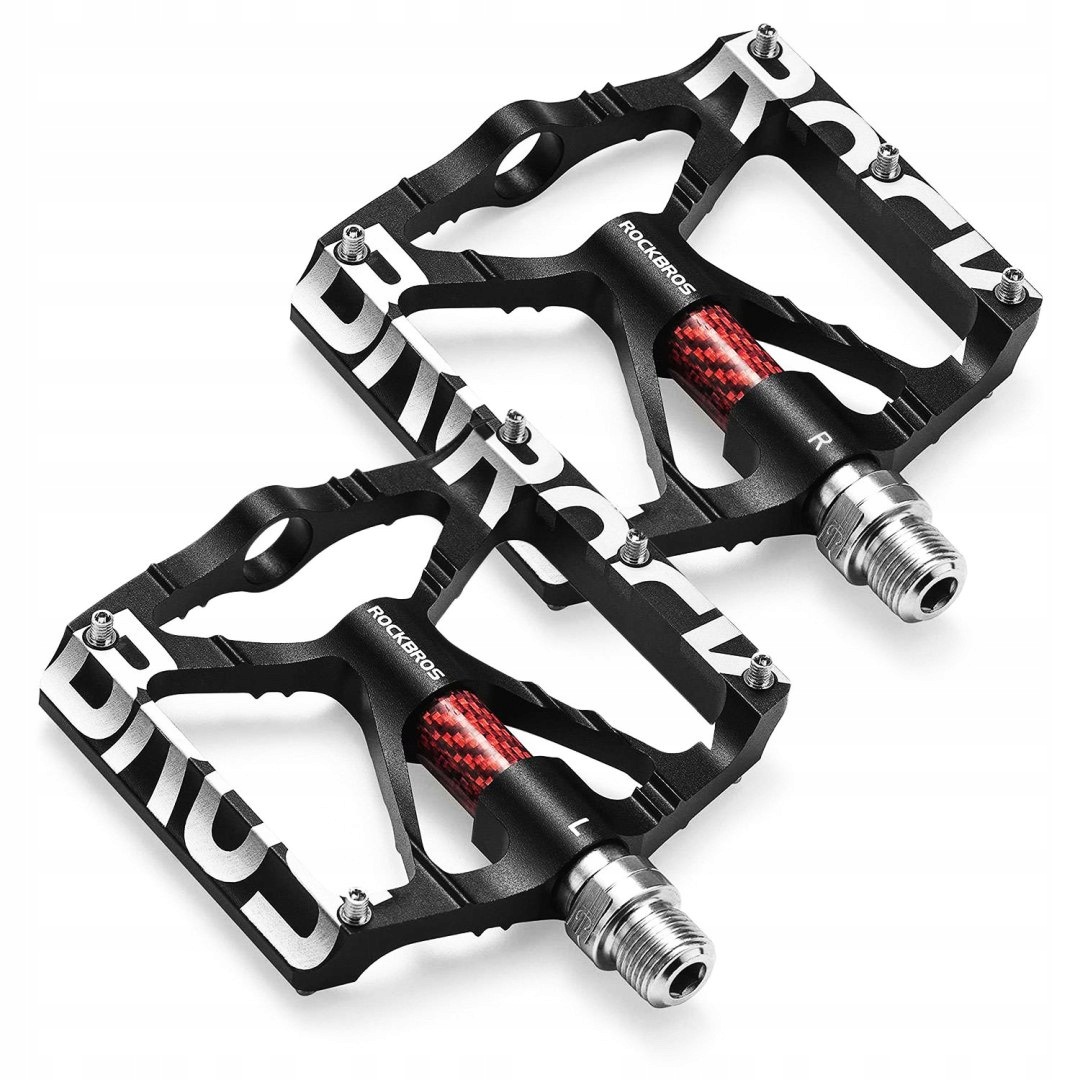 Pedały rowerowe RockBros K307T platformowe aluminiowe z 5 metalowymi pinami
