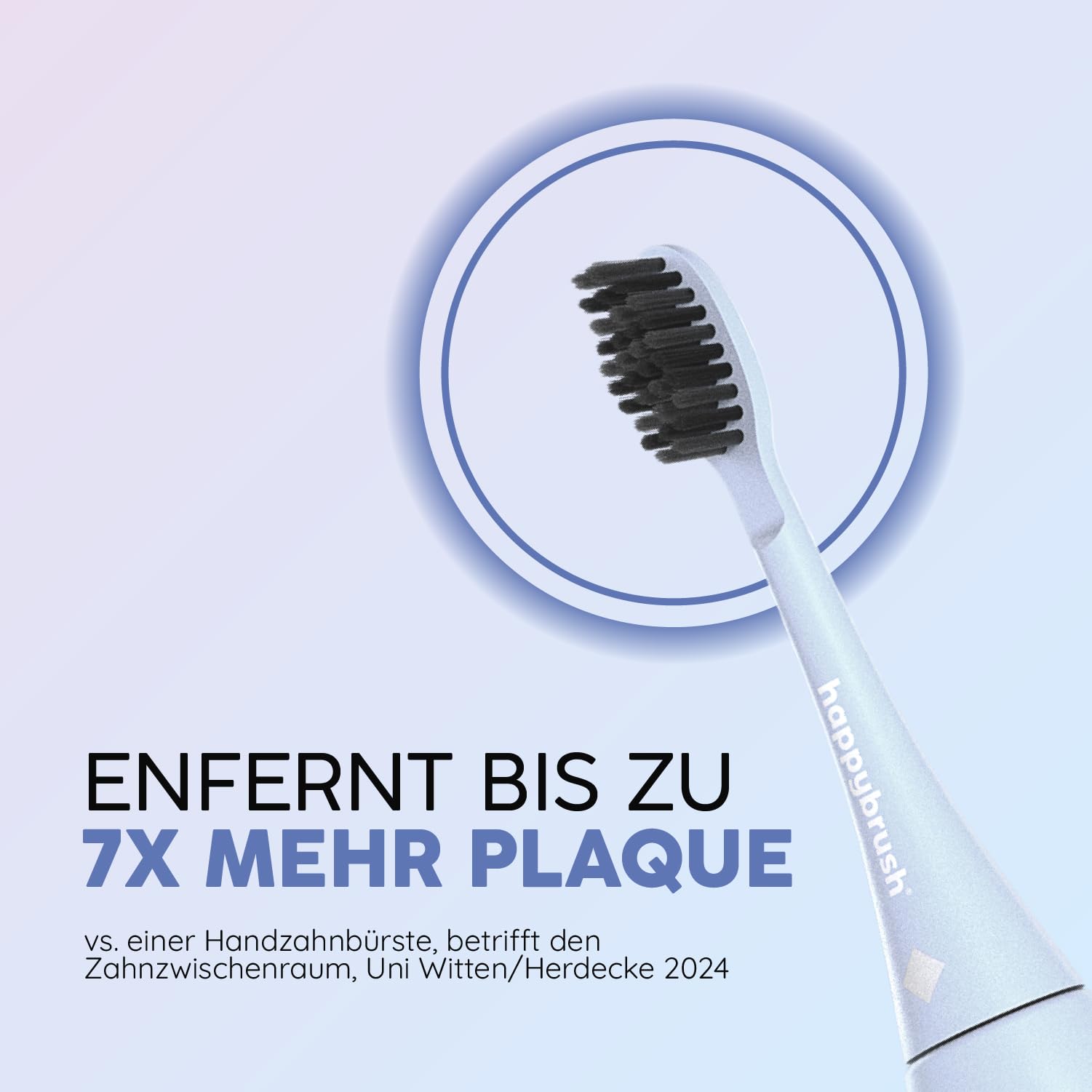HAPPYBRUSH Szczoteczka Soniczna ECO VIBE Sunrise Zestaw Startowy 3 Końcówki — miniatura 3