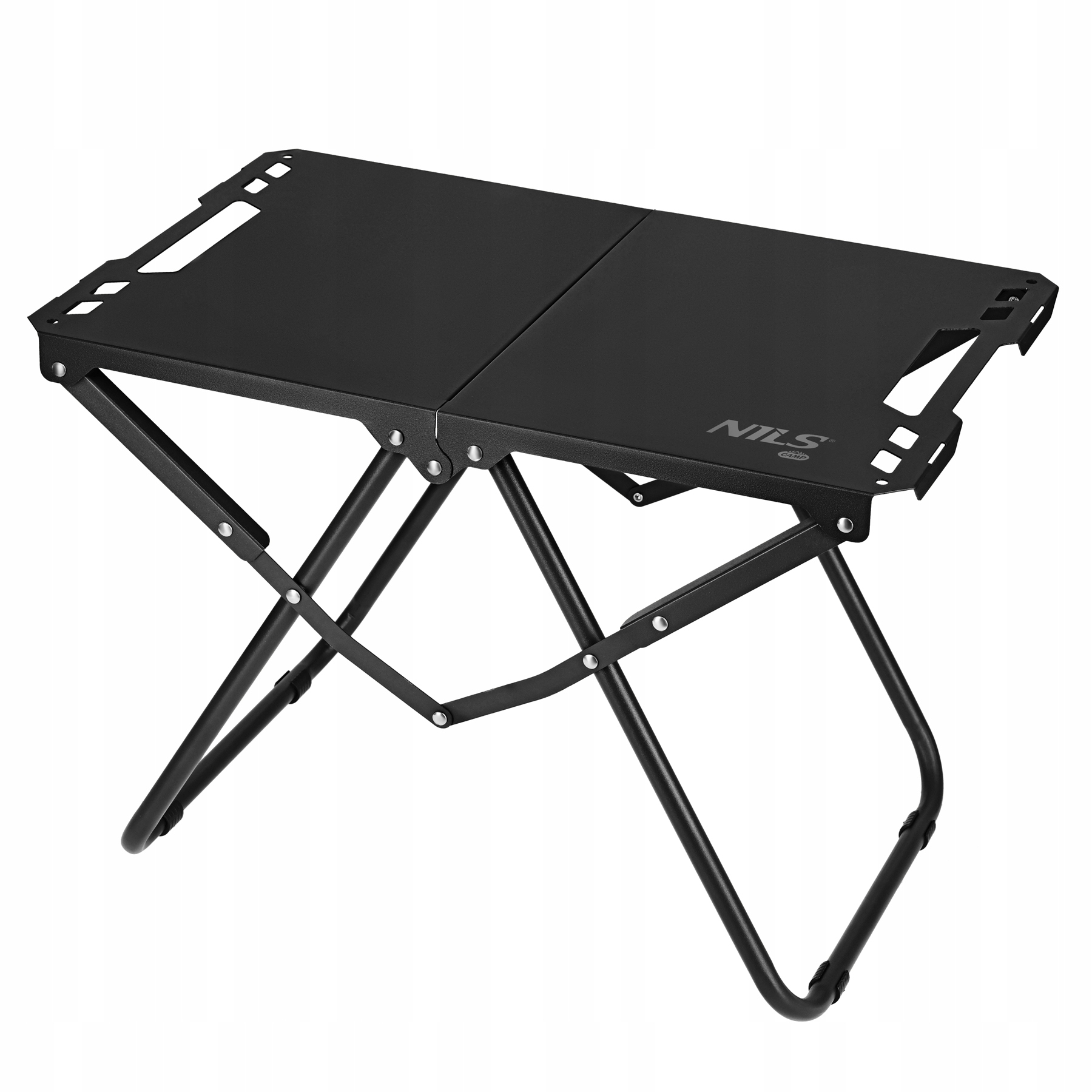 Stolik turystyczny składany 57,5x36cm Nils Camp NC3310 Military Czarny
