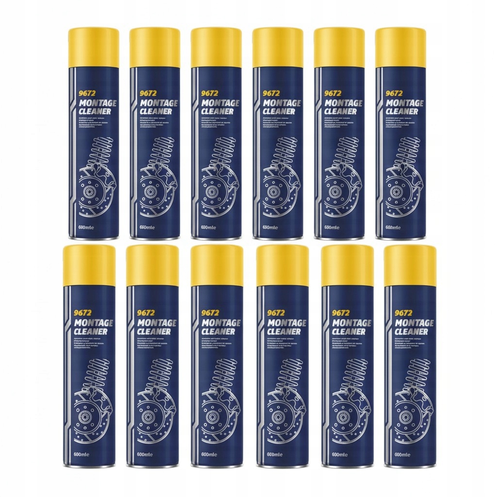 Montage Cleaner środek do czyszczenia tarcz hamulcowych 12 x 600 ml Mannol