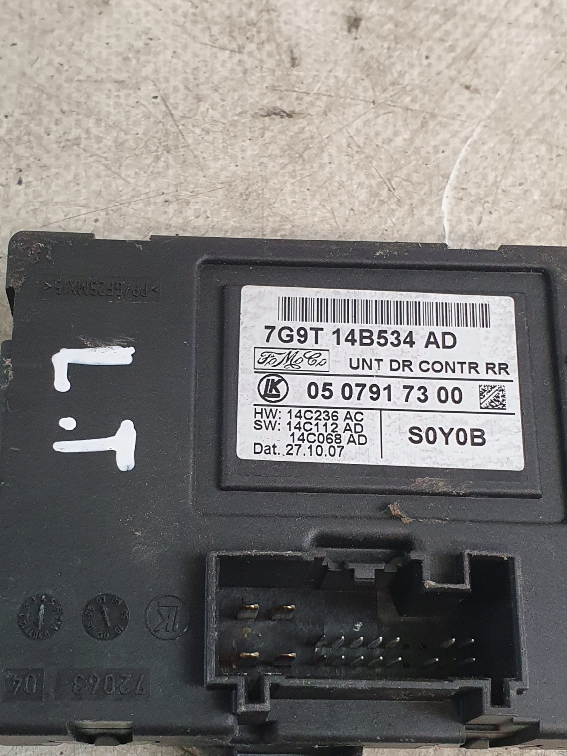 MODUŁ DRZWI OE 7G9T-14B534-AD FORD MONDEO MK4 07r. Producent części Ford OE