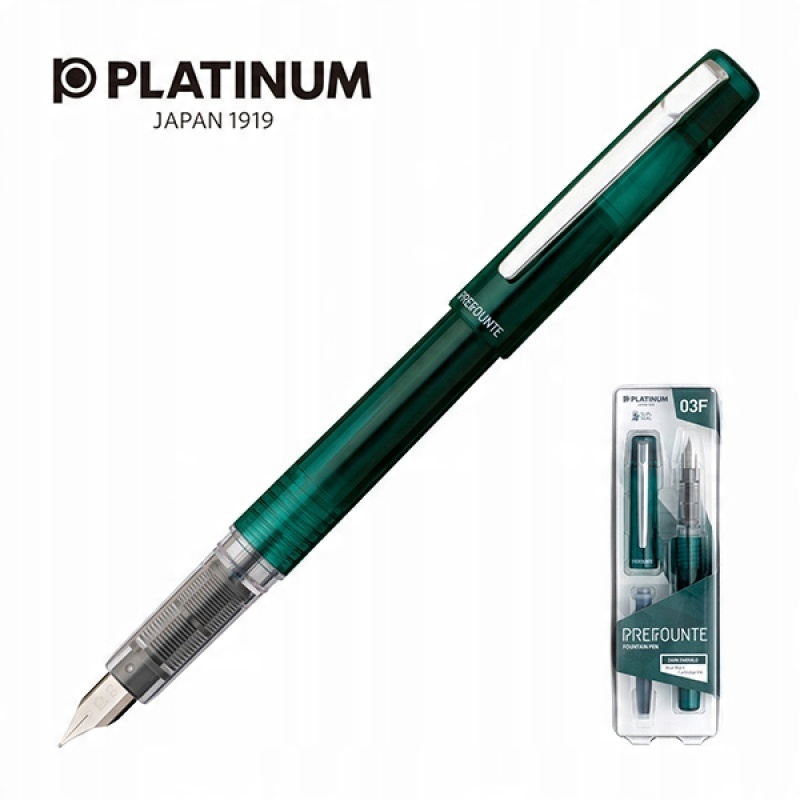

Pióro wieczne Platinum Prefounte Dark Emerald F